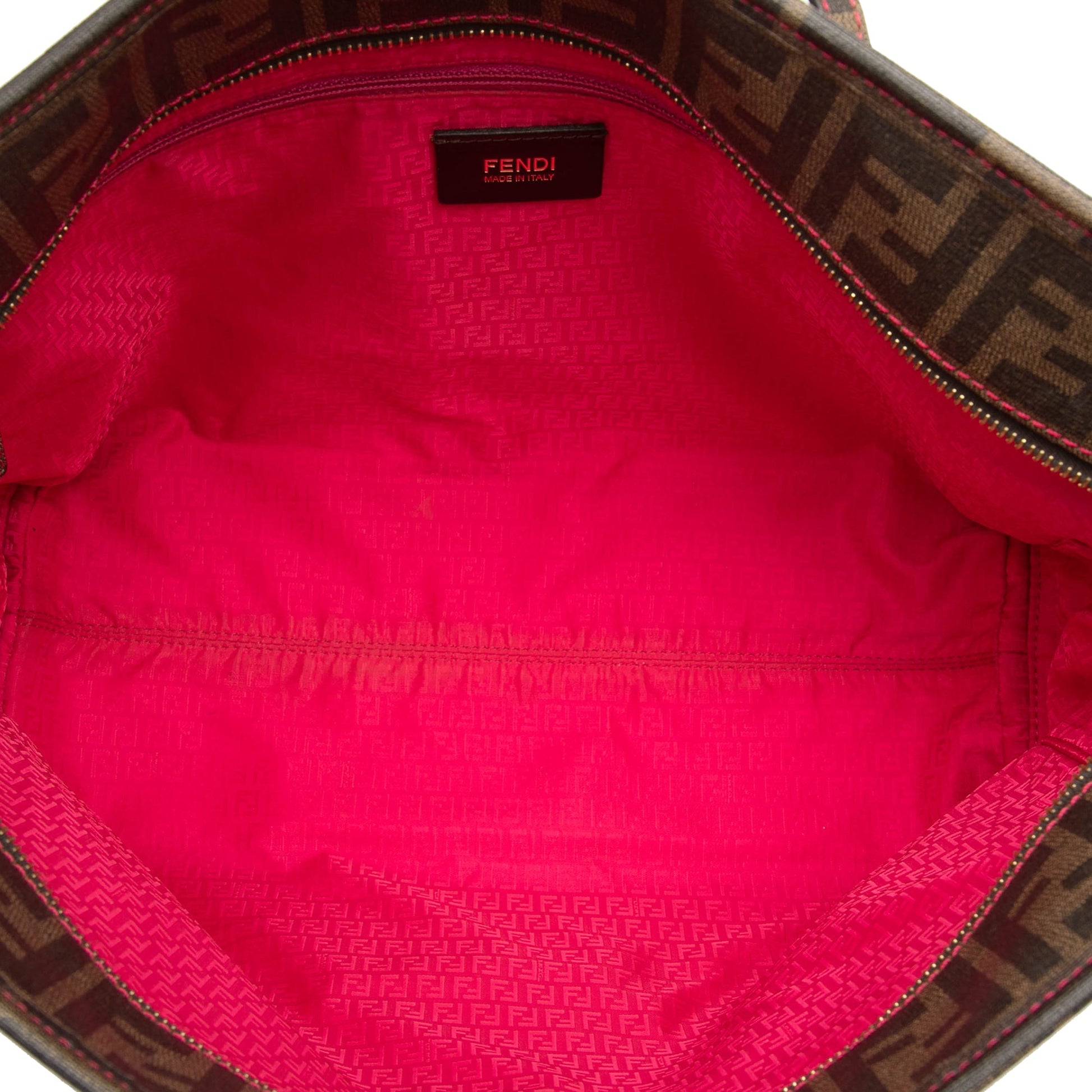 Fendi Small Zucca Spalmati Roll Tote