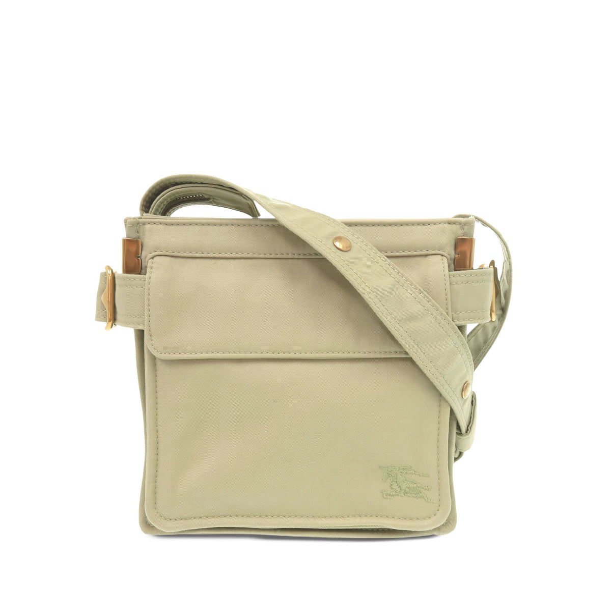 Burberry Mini Nylon Trench Phone Crossbody — Brown