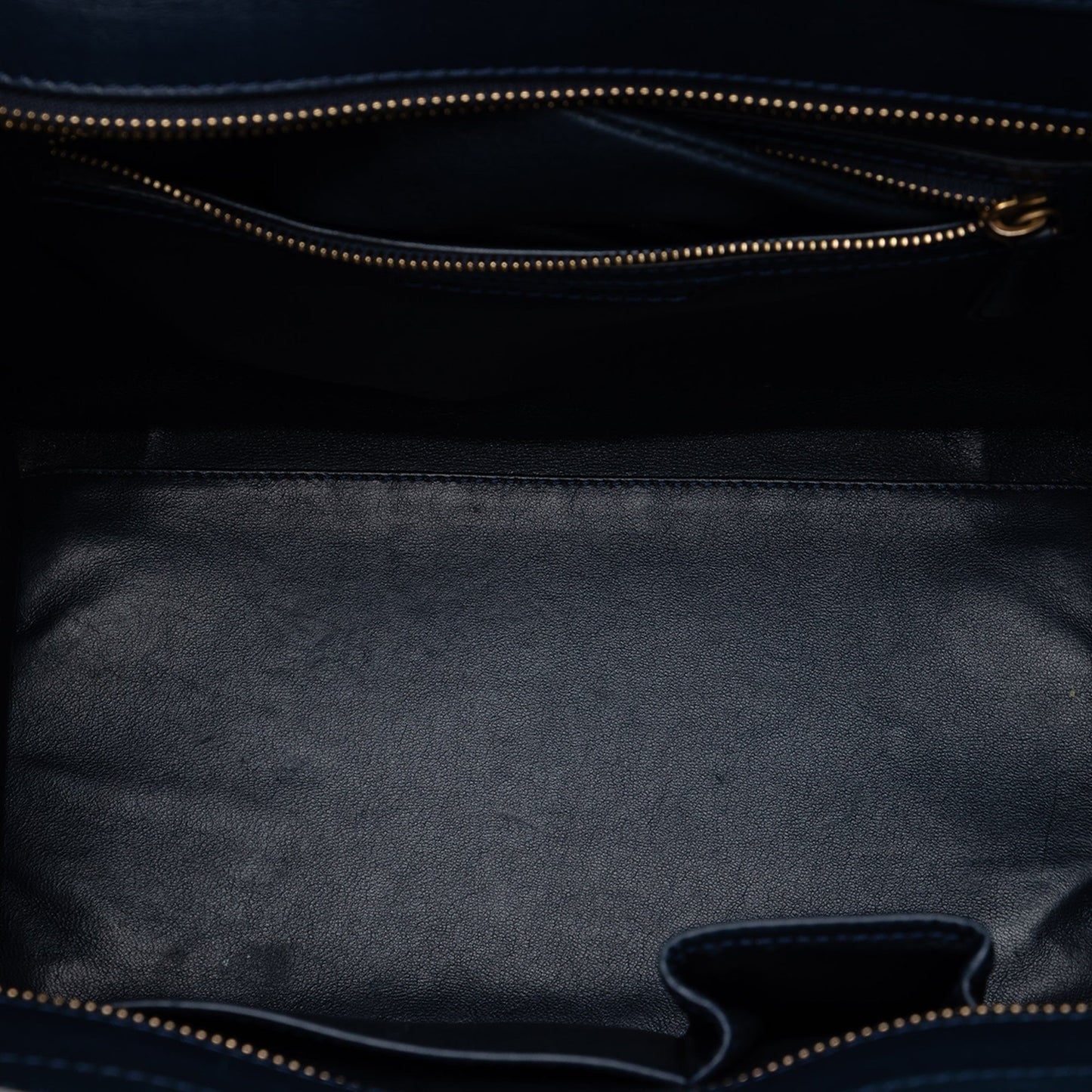 Mini Tricolor Suede and Calfskin Luggage Tote