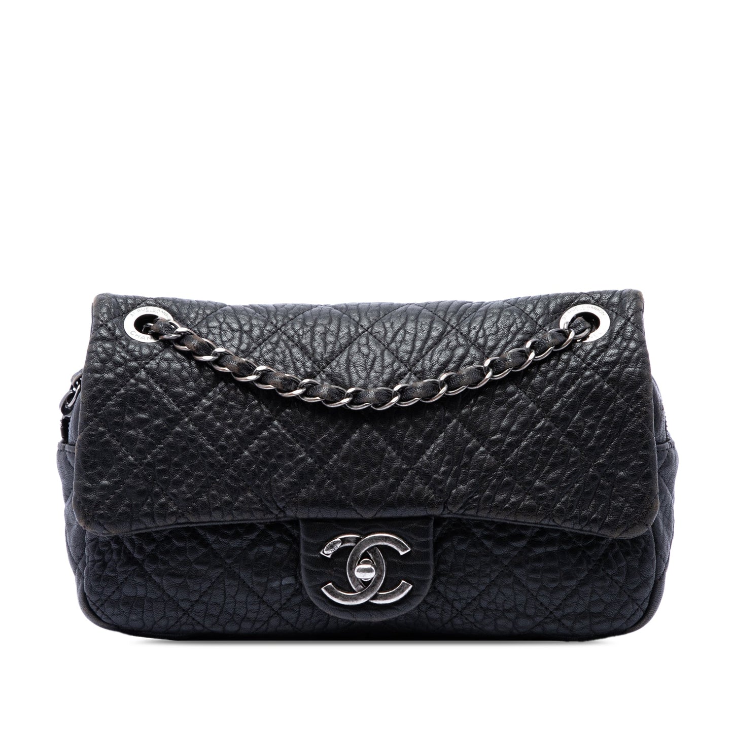 Chanel Small Quilted Distressed Calfskin Easy Flap