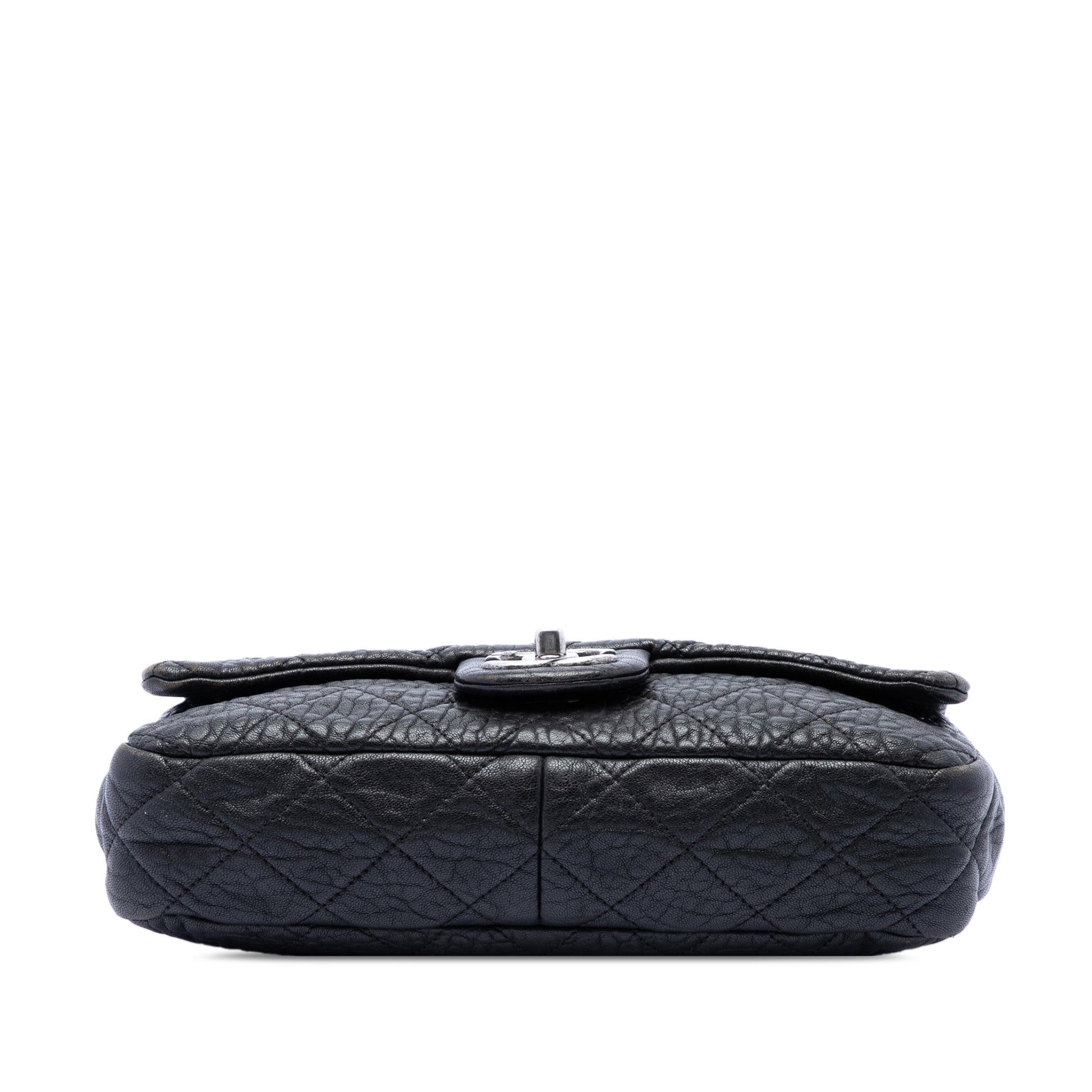 Chanel Small Quilted Distressed Calfskin Easy Flap