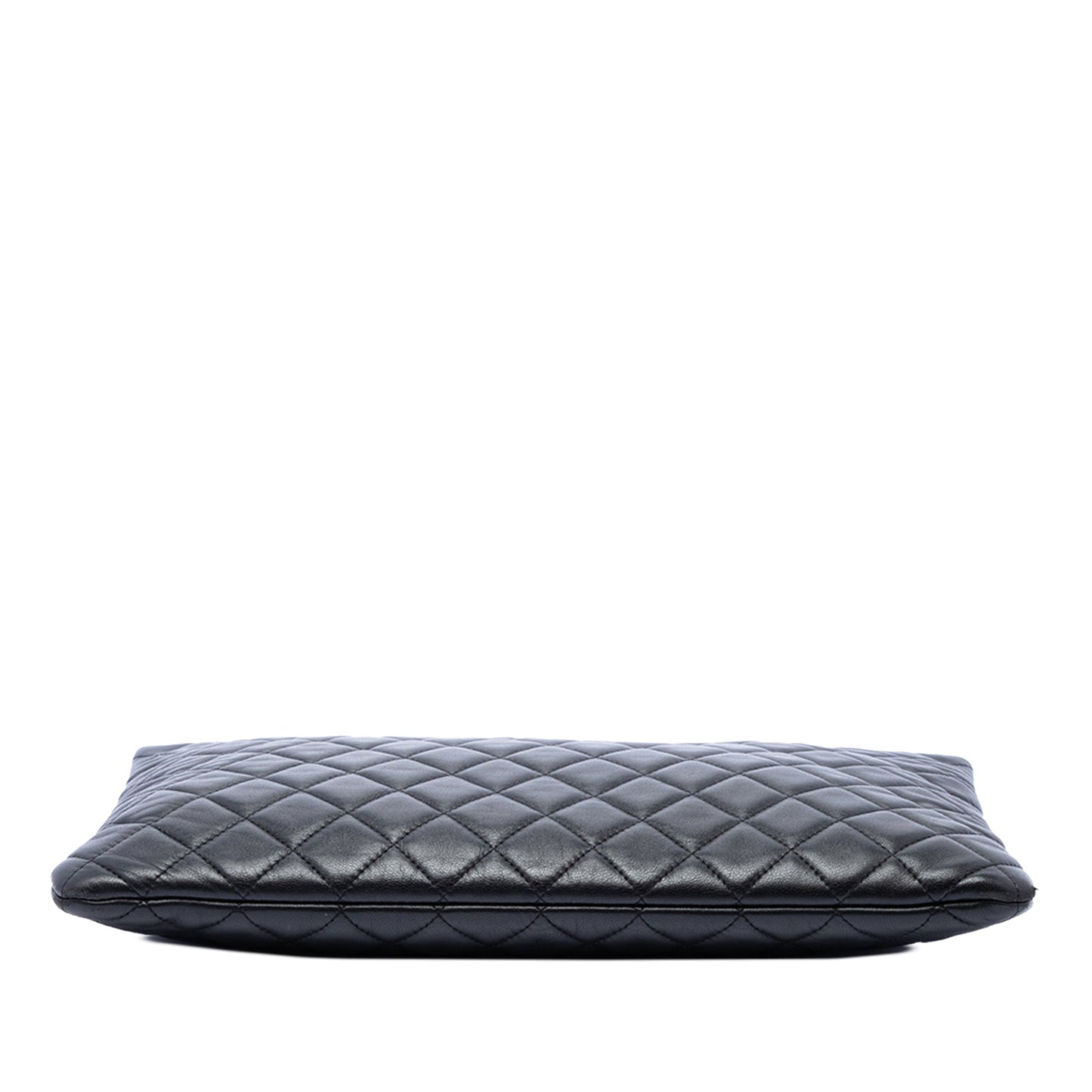 Chanel Large Quilted Lambskin O Case Clutch