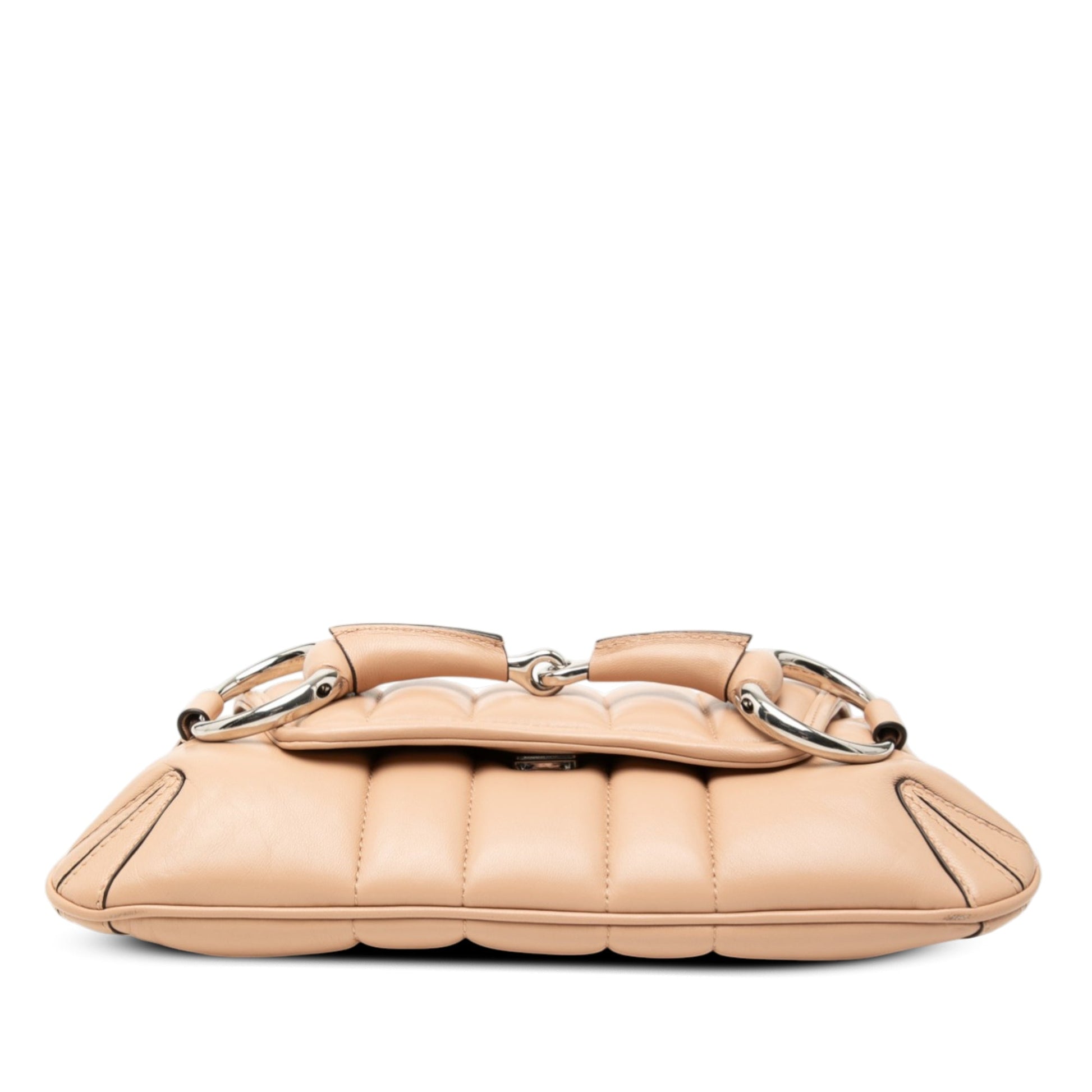Gucci Small Quilted Calfskin Horsebit Chain Satchel