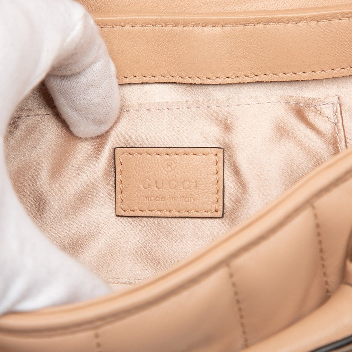 Gucci Small Quilted Calfskin Horsebit Chain Satchel