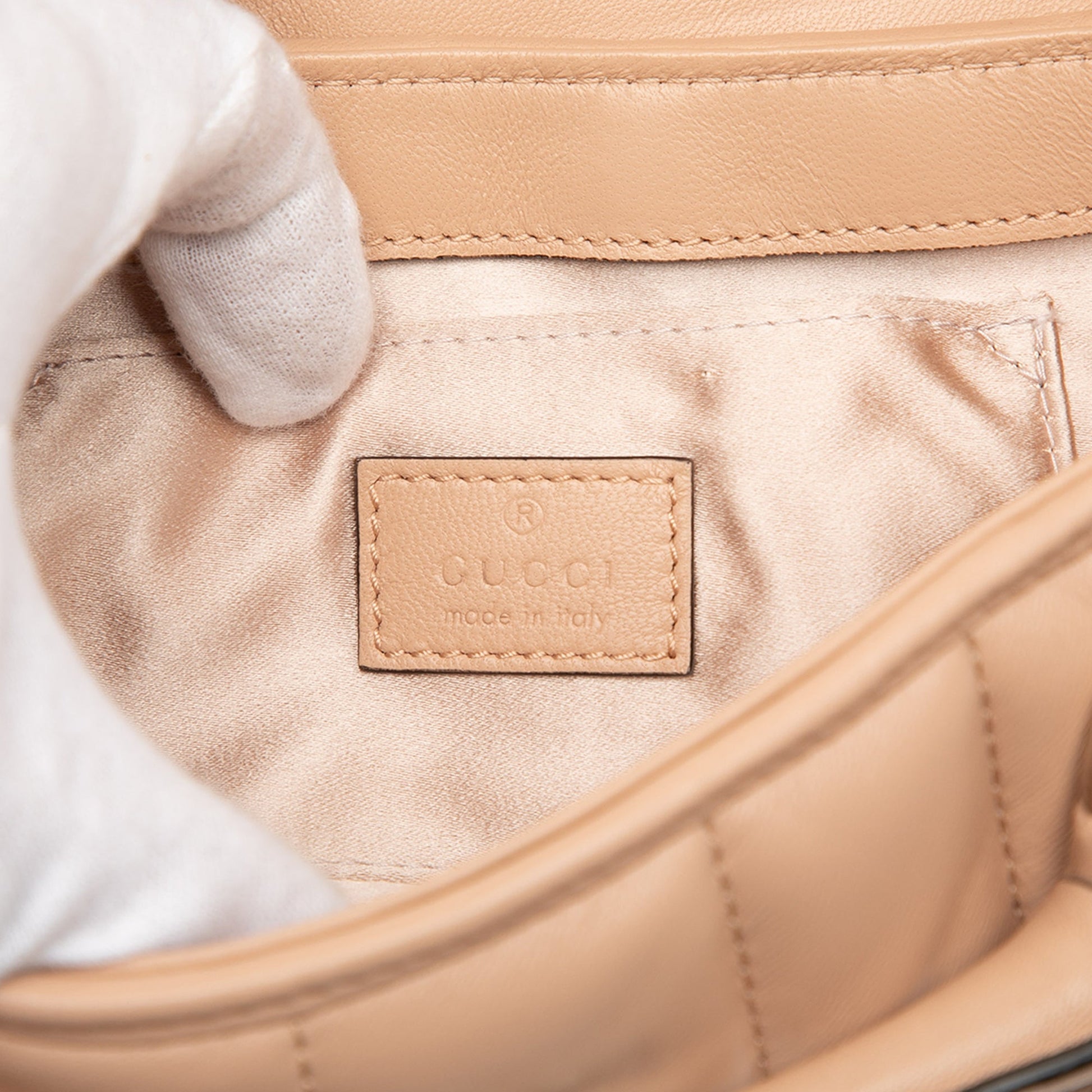 Gucci Small Quilted Calfskin Horsebit Chain Satchel