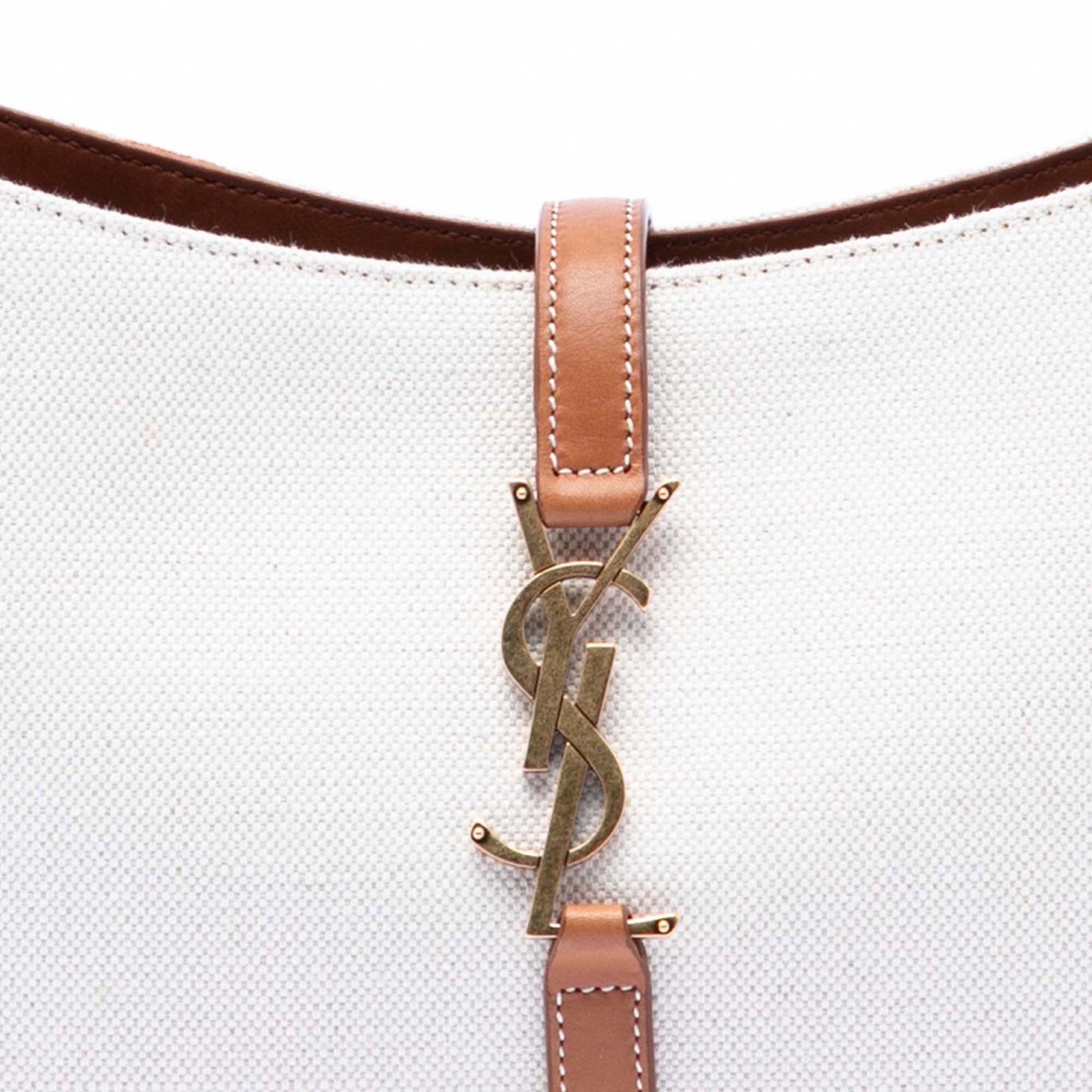 Saint Laurent Canvas and Leather Le 5 a 7