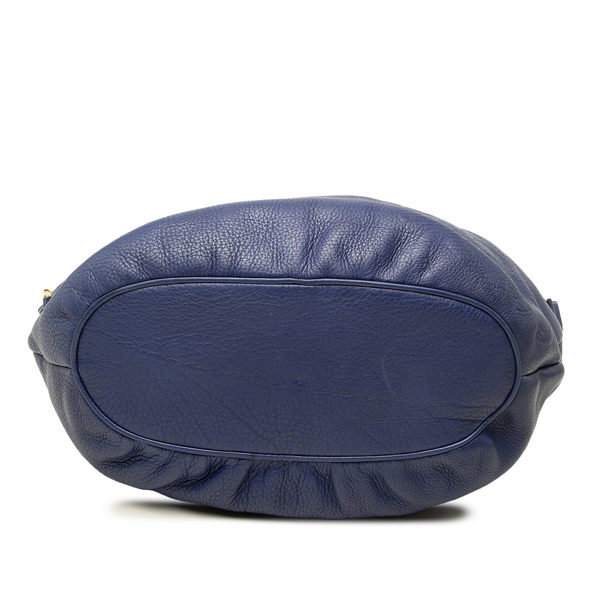 LOEWE Pebbled Calfskin Anagram Hobo — Blue