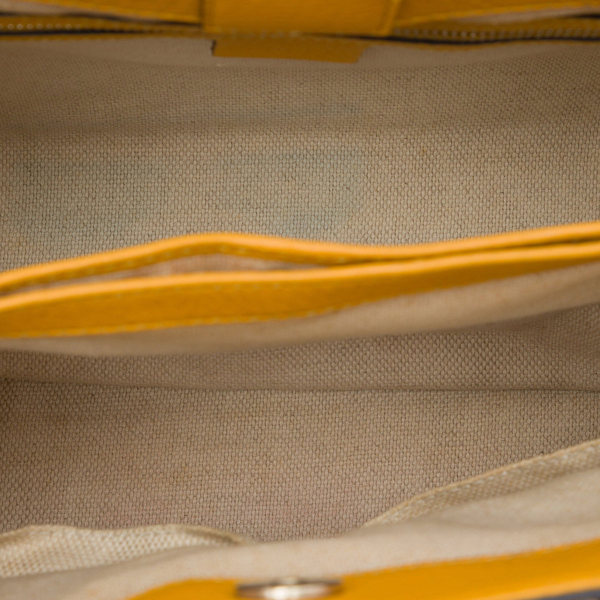 Gucci GG Canvas Bamboo Diana Top Handle Tote — Yellow