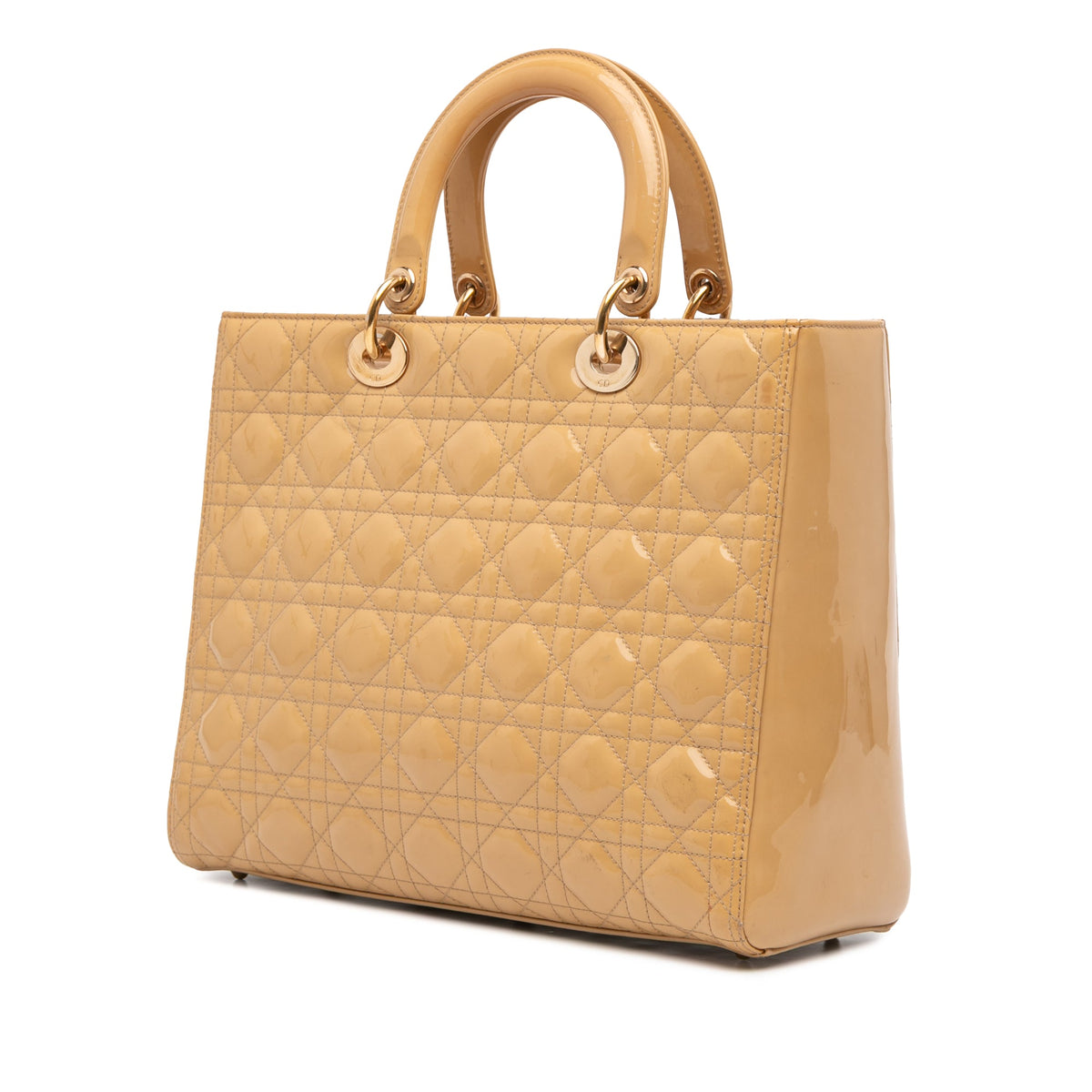Dior Large Patent Cannage Lady Dior