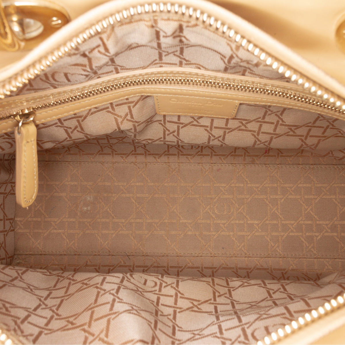 Dior Large Patent Cannage Lady Dior