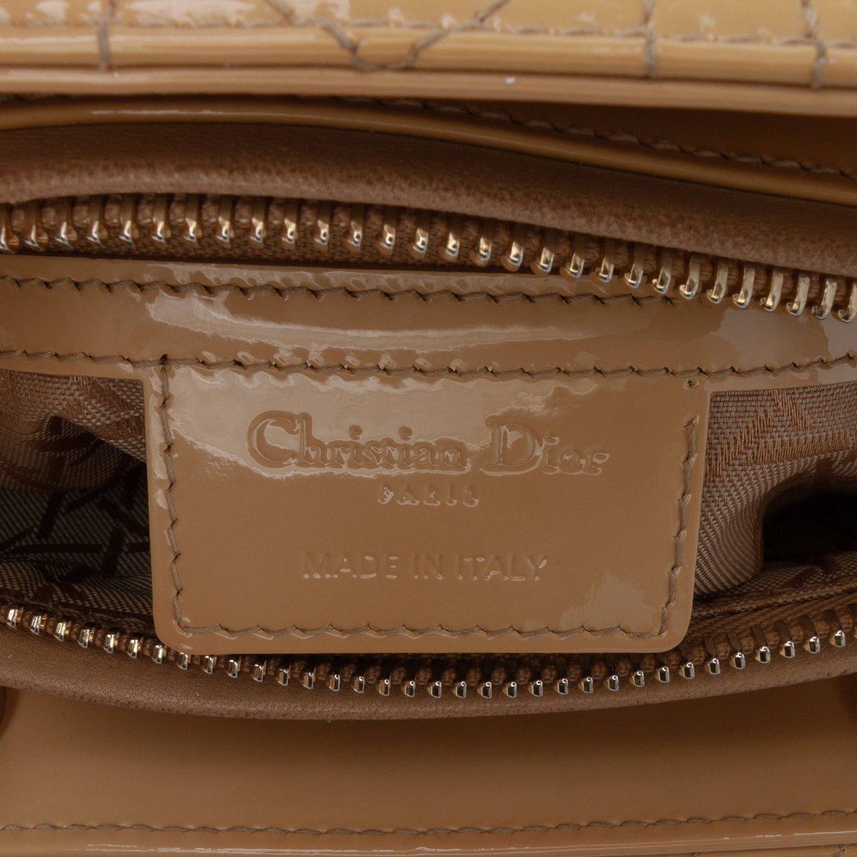 Dior Large Patent Cannage Lady Dior
