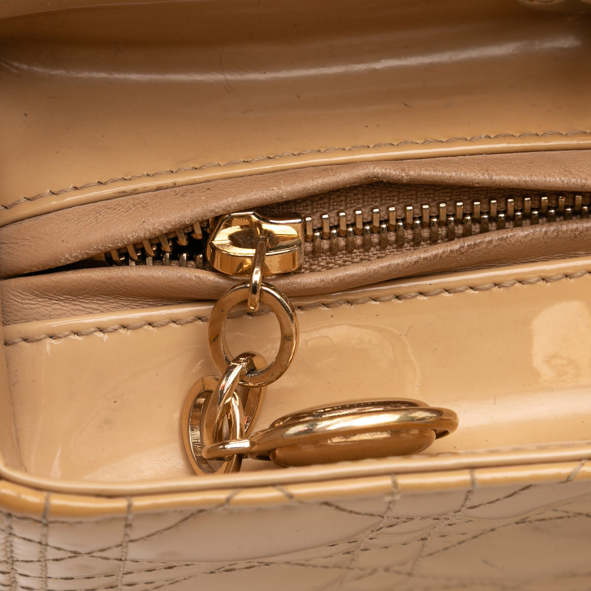 Dior Large Patent Cannage Lady Dior