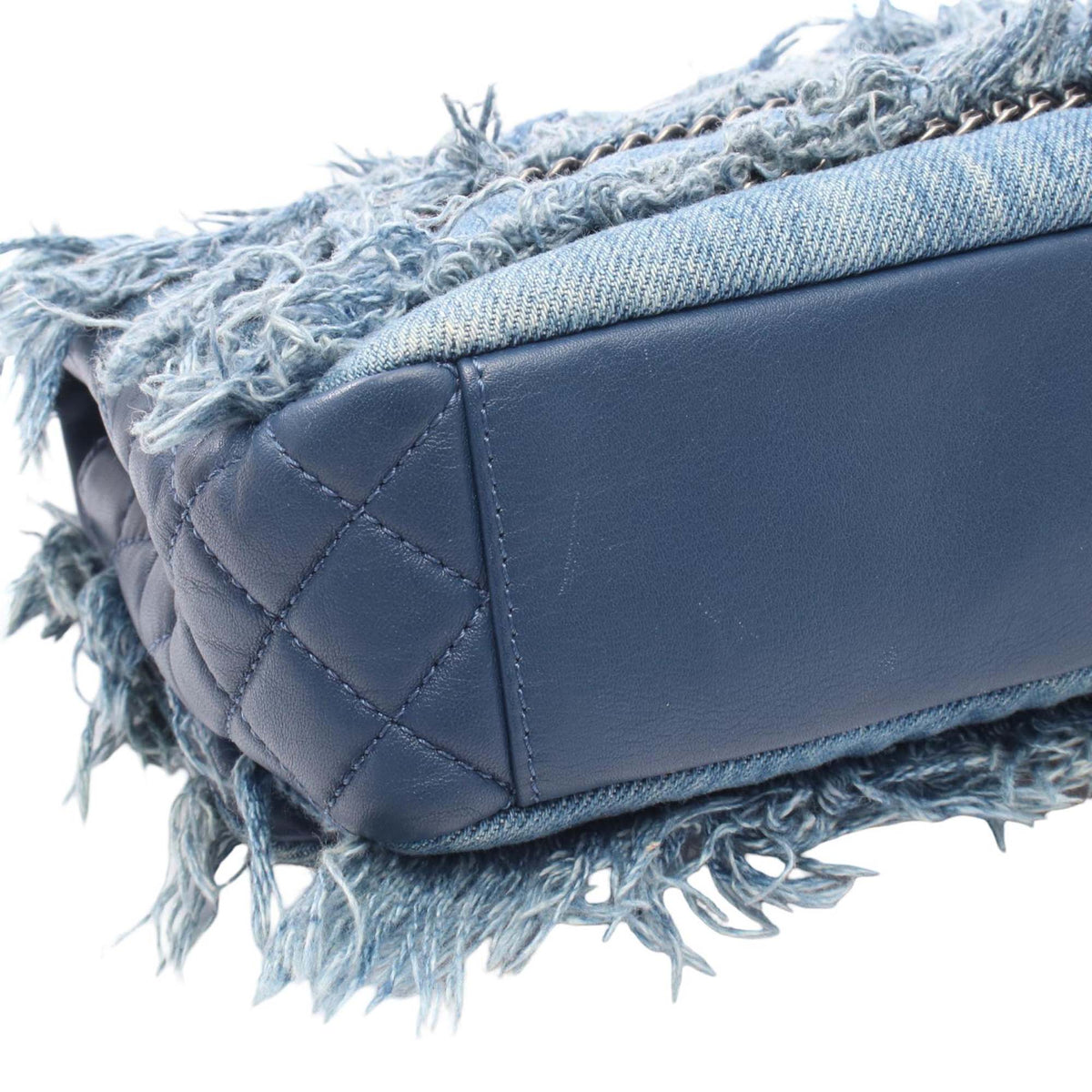 Chanel Mini Paris-Dubai Denim Fringe Single Flap
