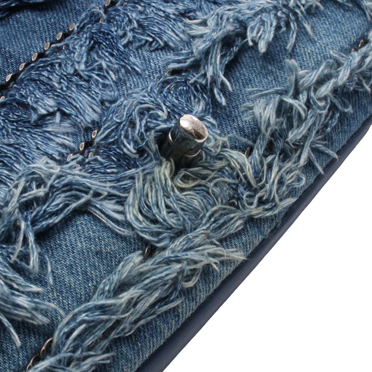 Chanel Mini Paris-Dubai Denim Fringe Single Flap