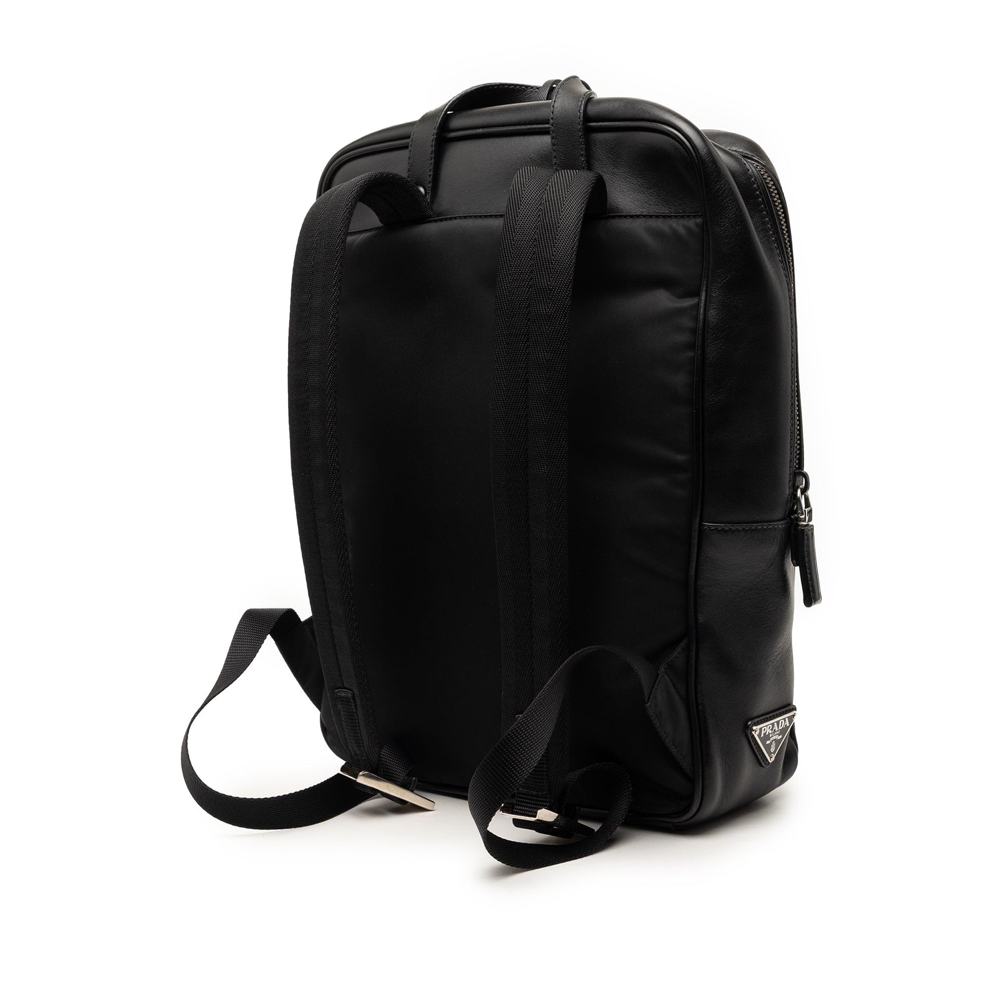 Leather and Tessuto Comic Print Backpack