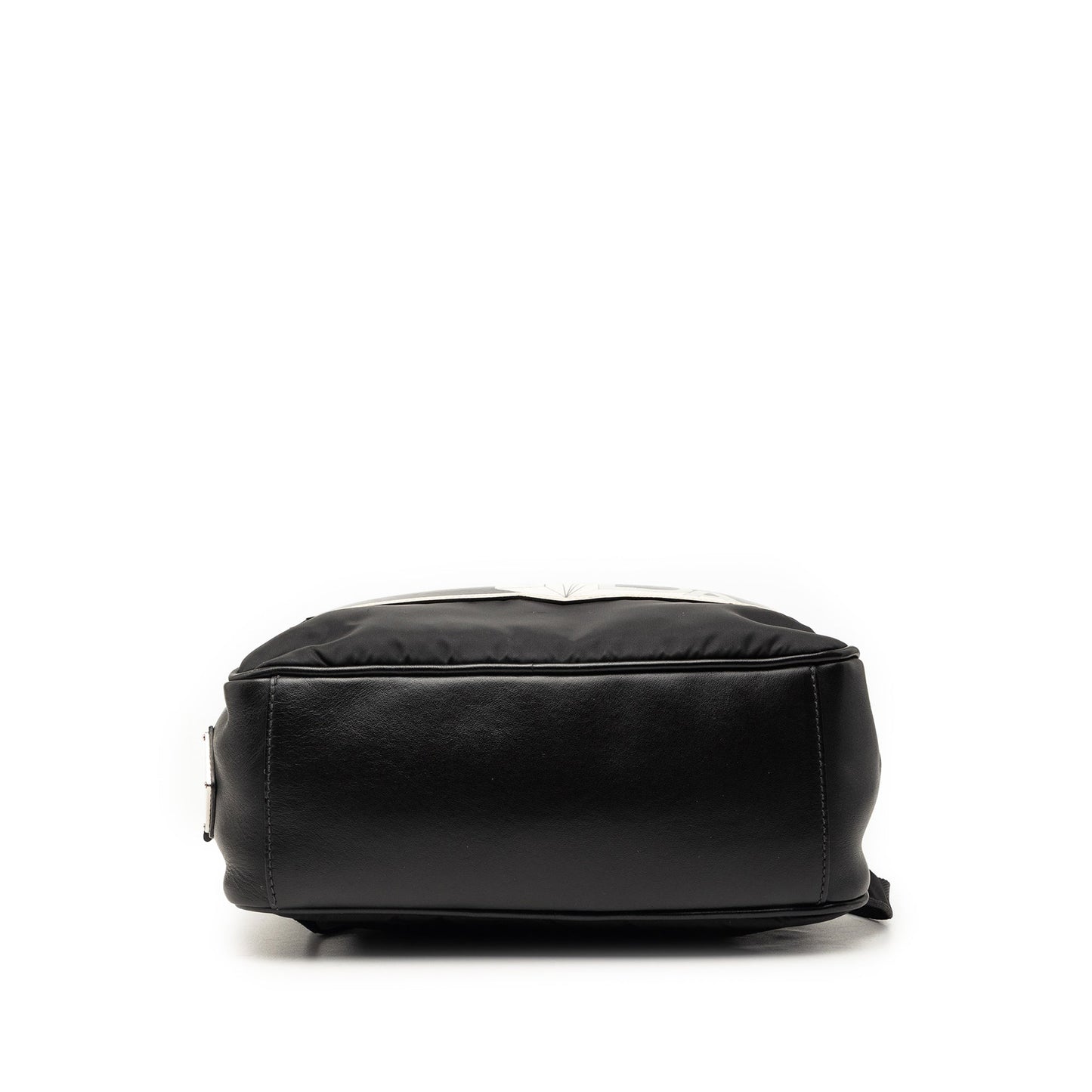 Leather and Tessuto Comic Print Backpack