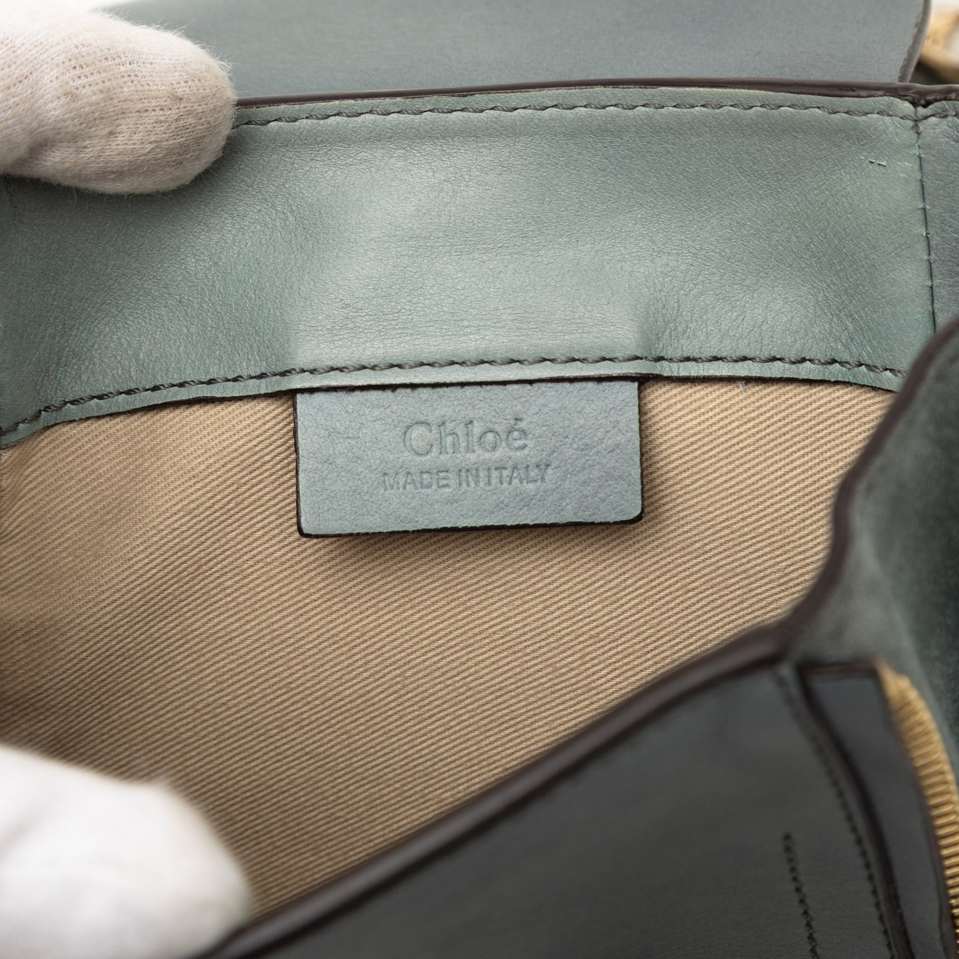 Chloé Mini Calfskin and Suede Faye Backpack