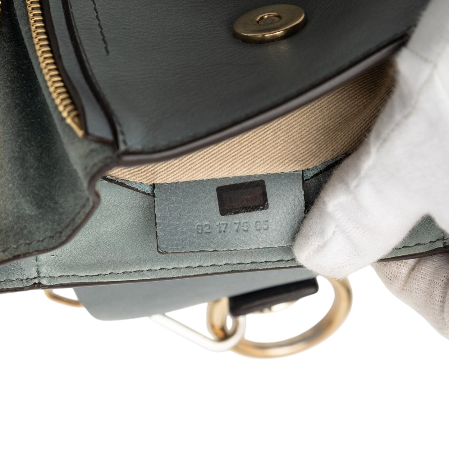 Chloé Mini Calfskin and Suede Faye Backpack