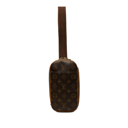 Louis Vuitton Monogram Pochette Gange — Brown