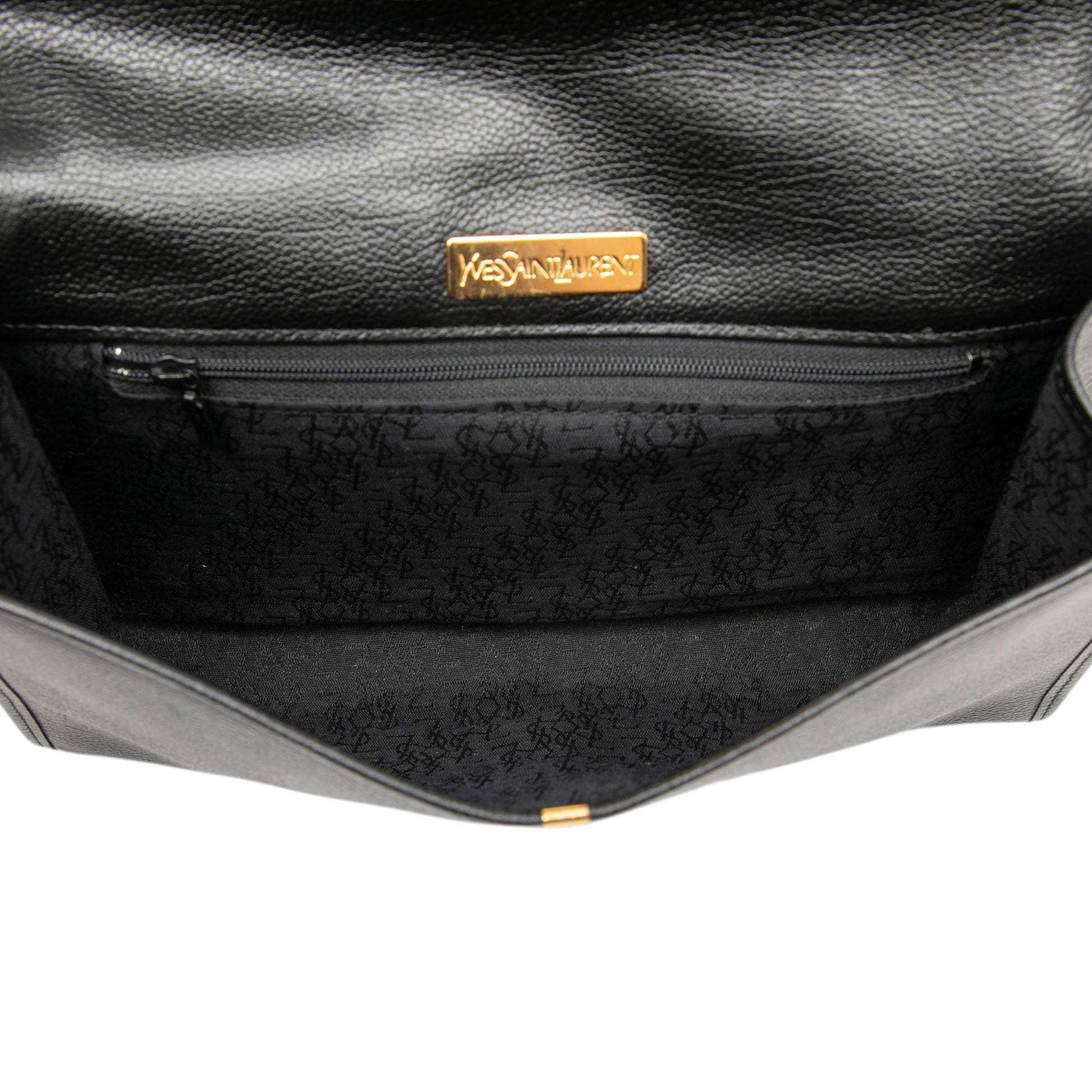 Saint Laurent Grain de Poudre Envelope Clutch
