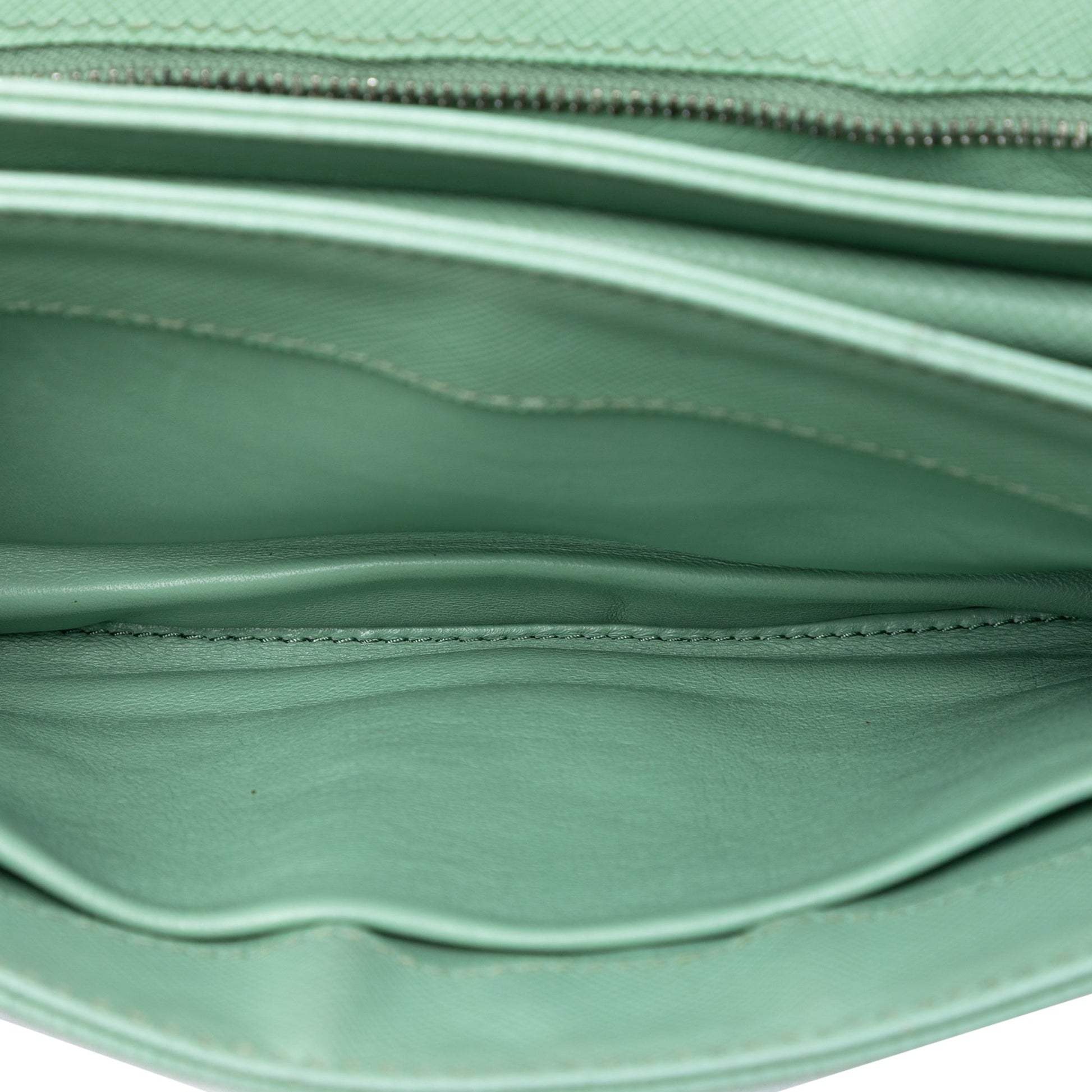 Saffiano Lux Chain Lock Flap