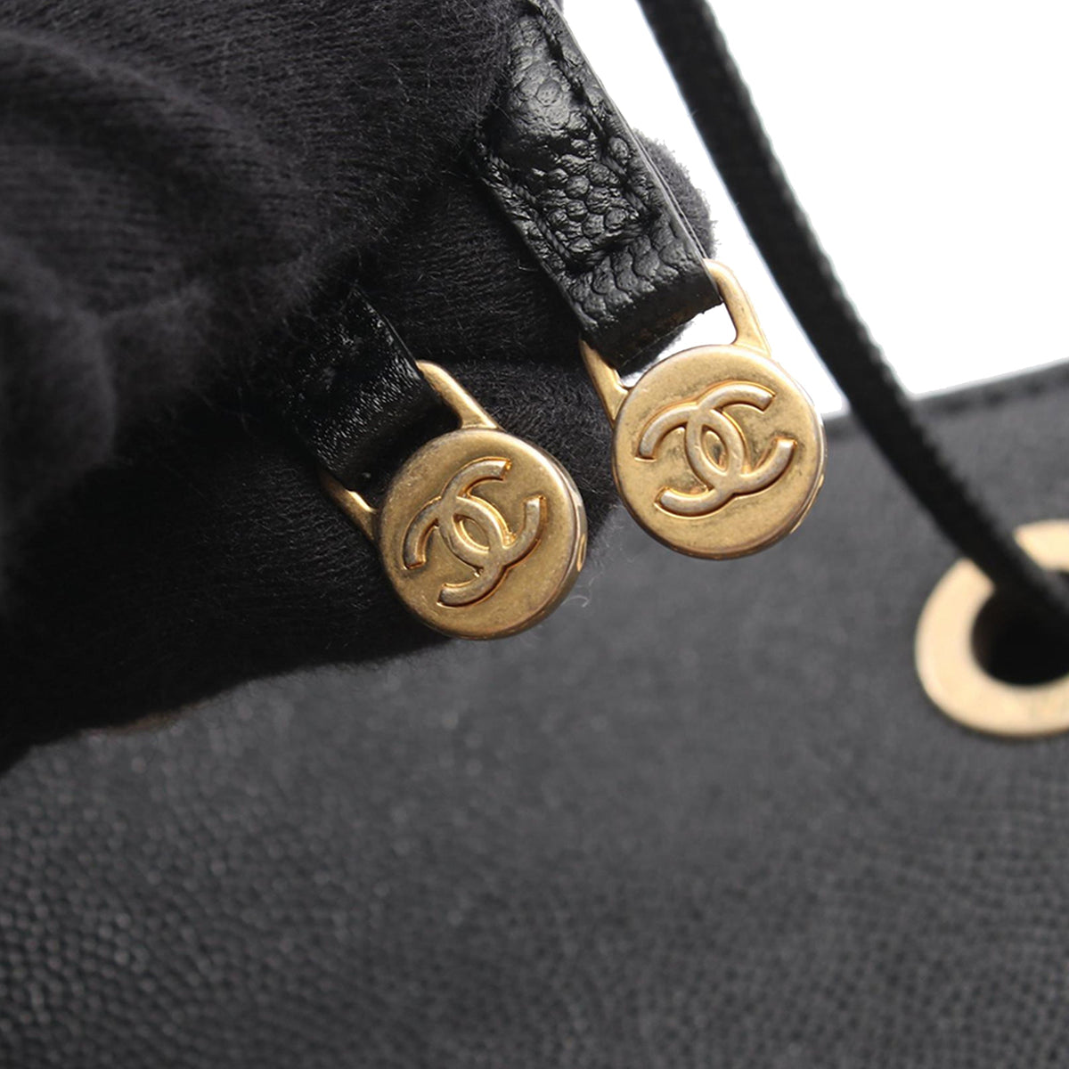 Chanel Caviar Deauville Bucket Bag