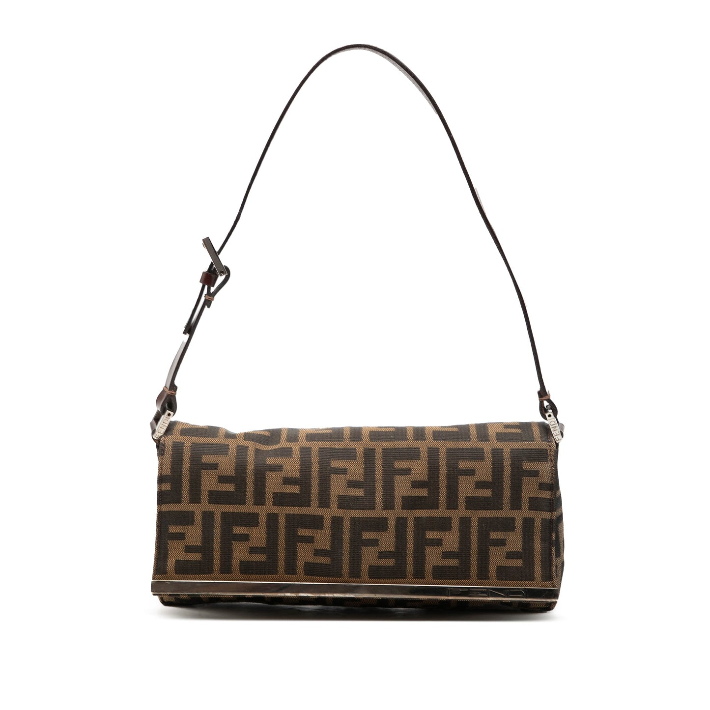 Fendi Zucca Canvas Flap Pochette