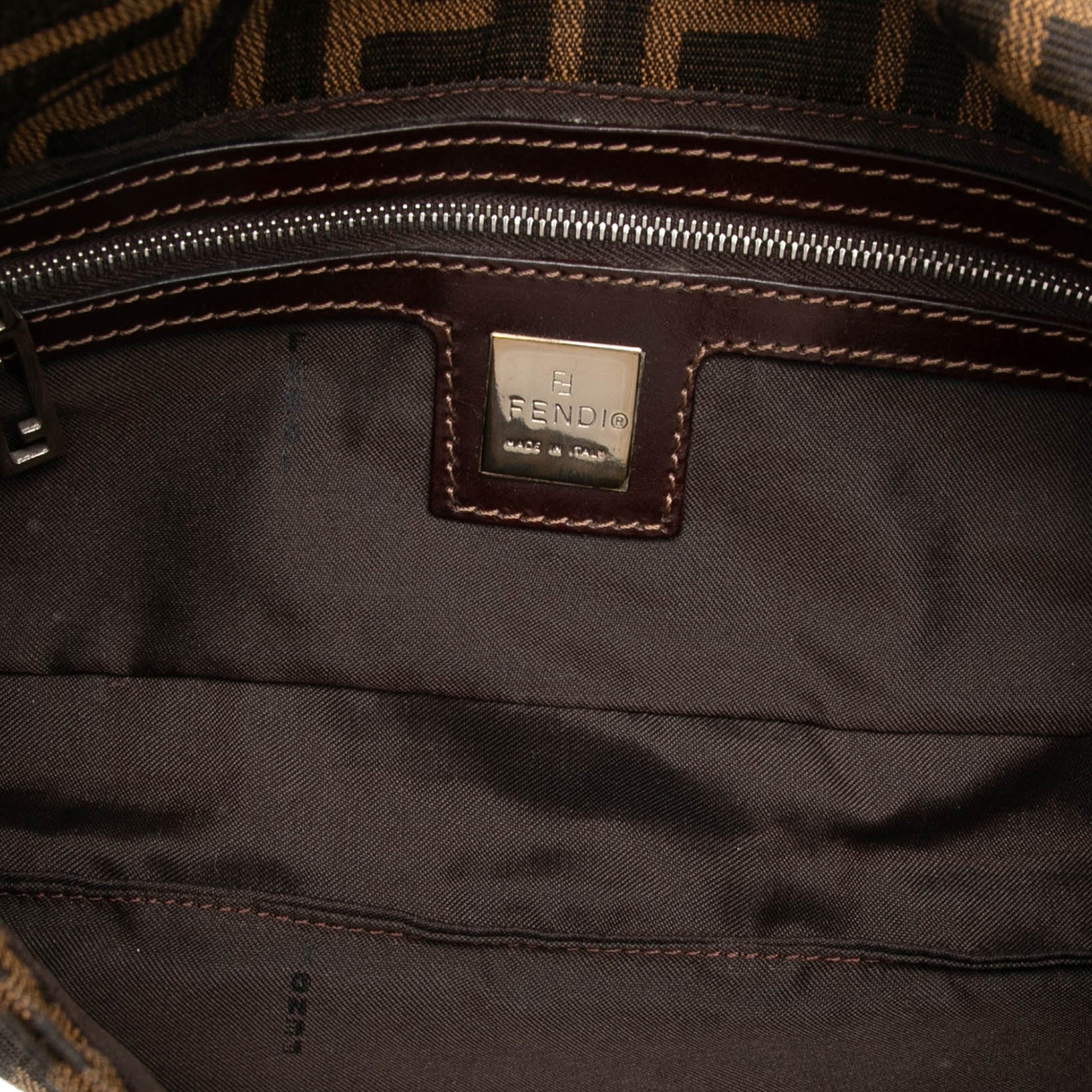 Fendi Zucca Canvas Flap Pochette