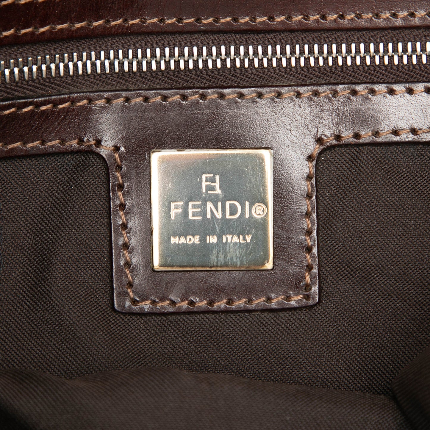 Fendi Zucca Canvas Flap Pochette