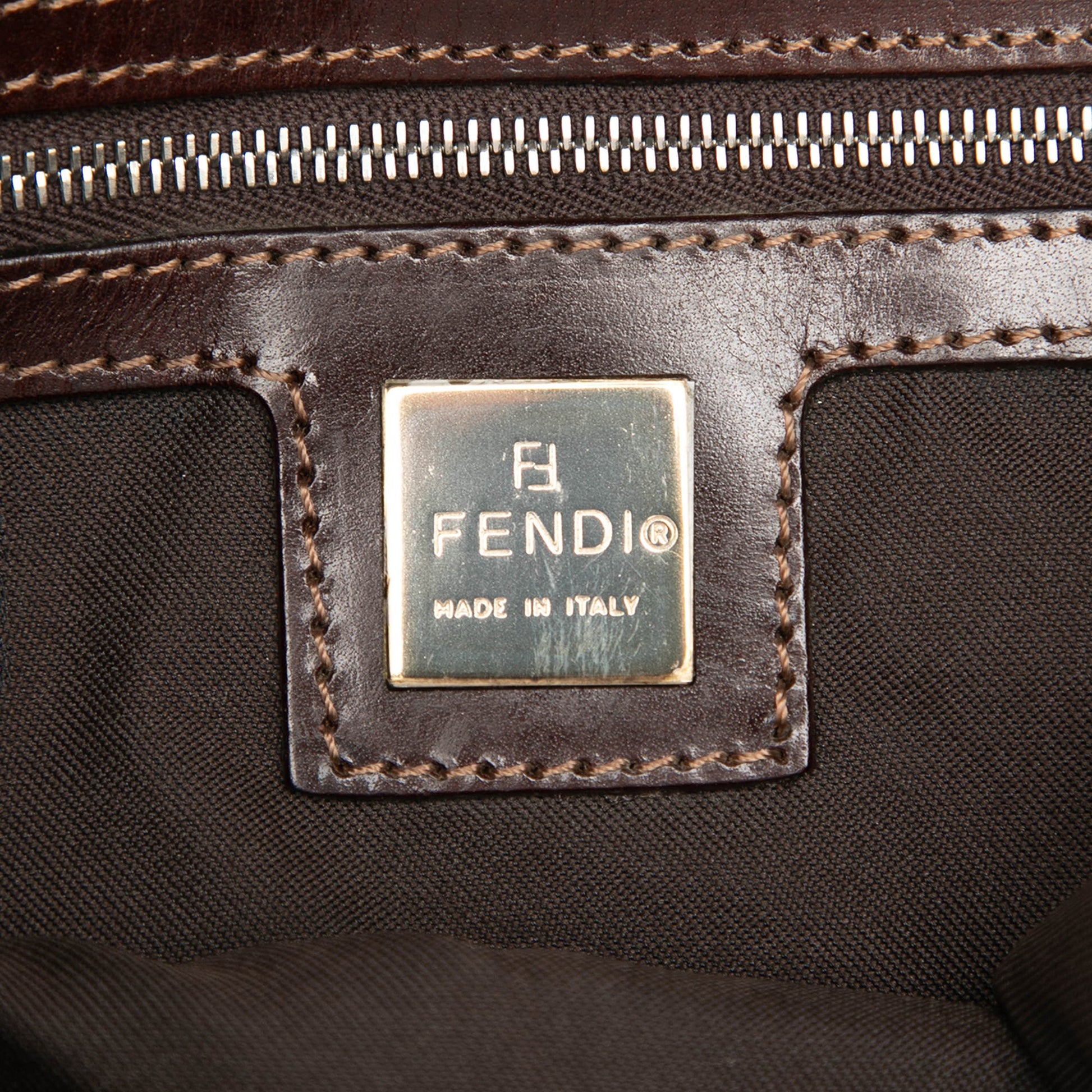 Fendi Zucca Canvas Flap Pochette