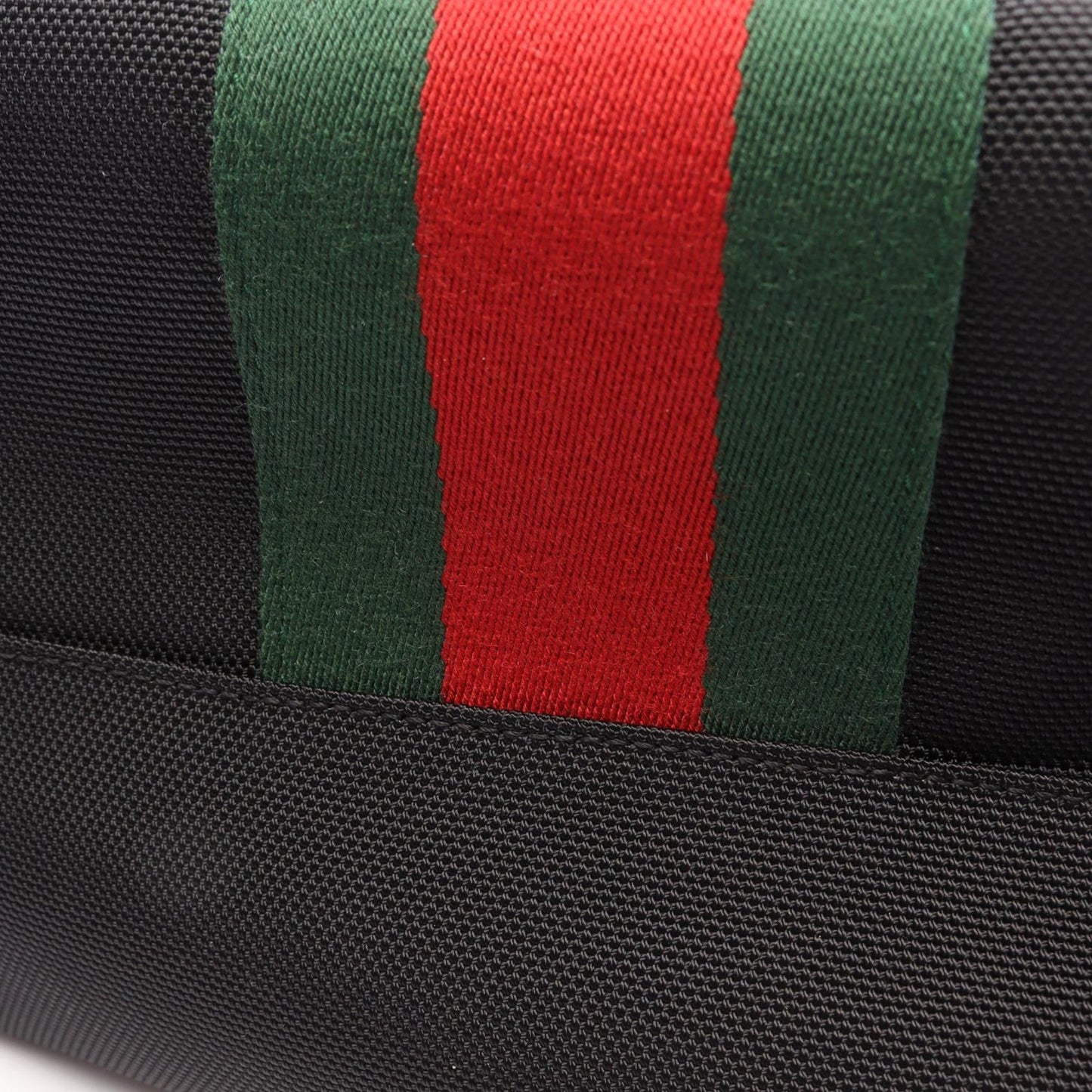 Gucci Canvas Techno Web Fold Over Backpack