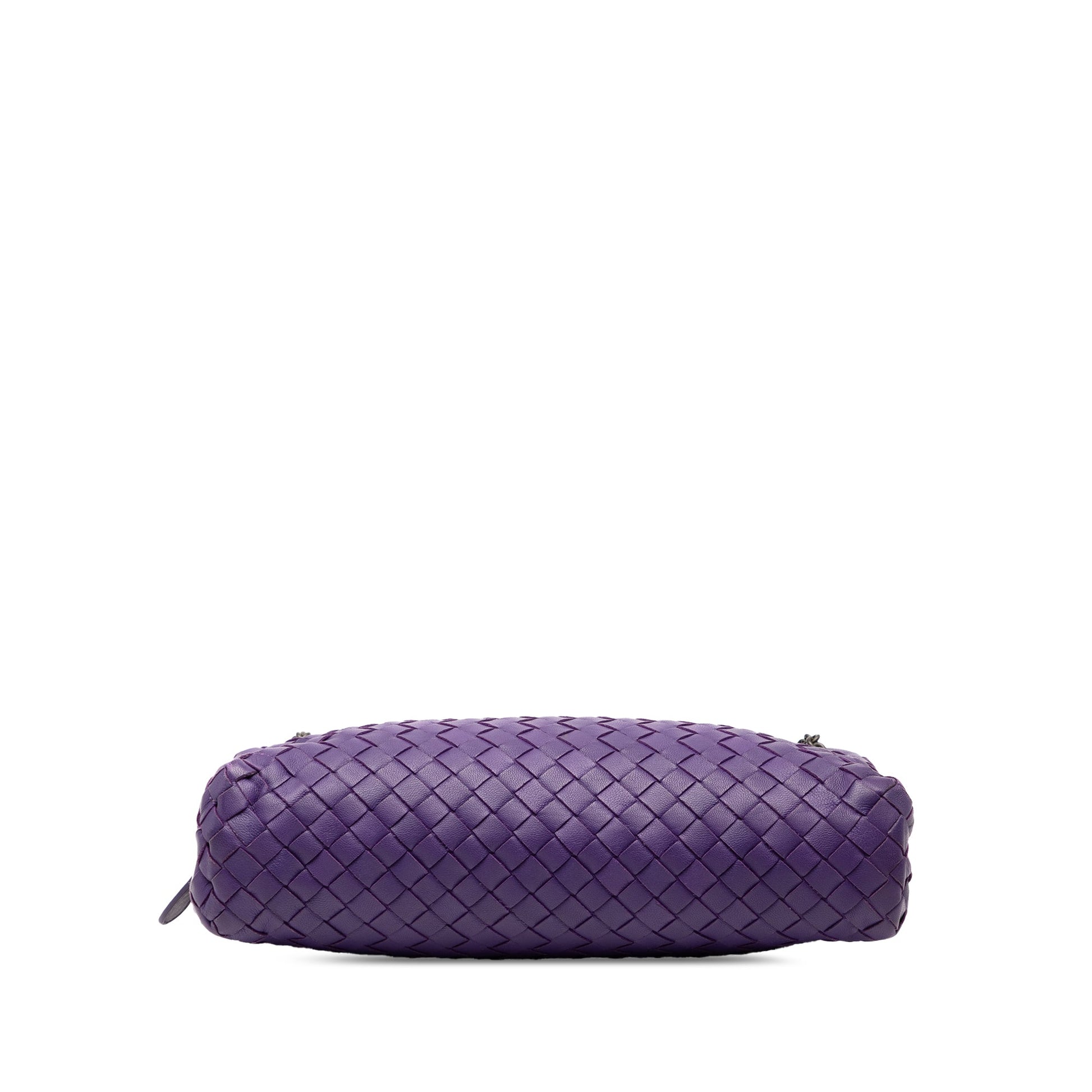 Bottega Veneta Nappa Intrecciato Triple Zip Shoulder Bag