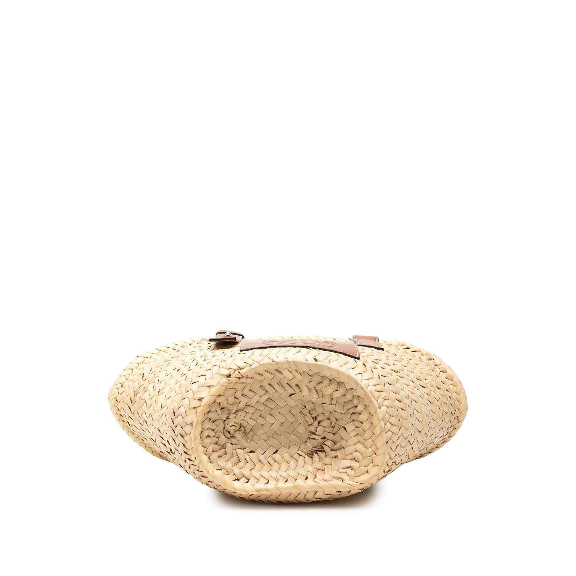 LOEWE Small Raffia Anagram Basket Tote