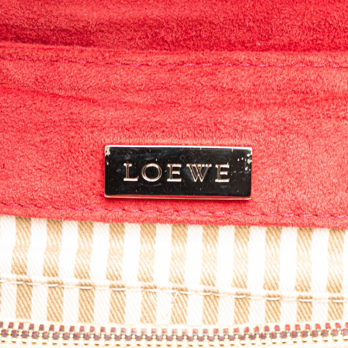 LOEWE Anagram Suede Shoulder Bag