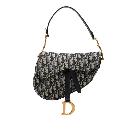 Dior Oblique Canvas Saddle Bag
