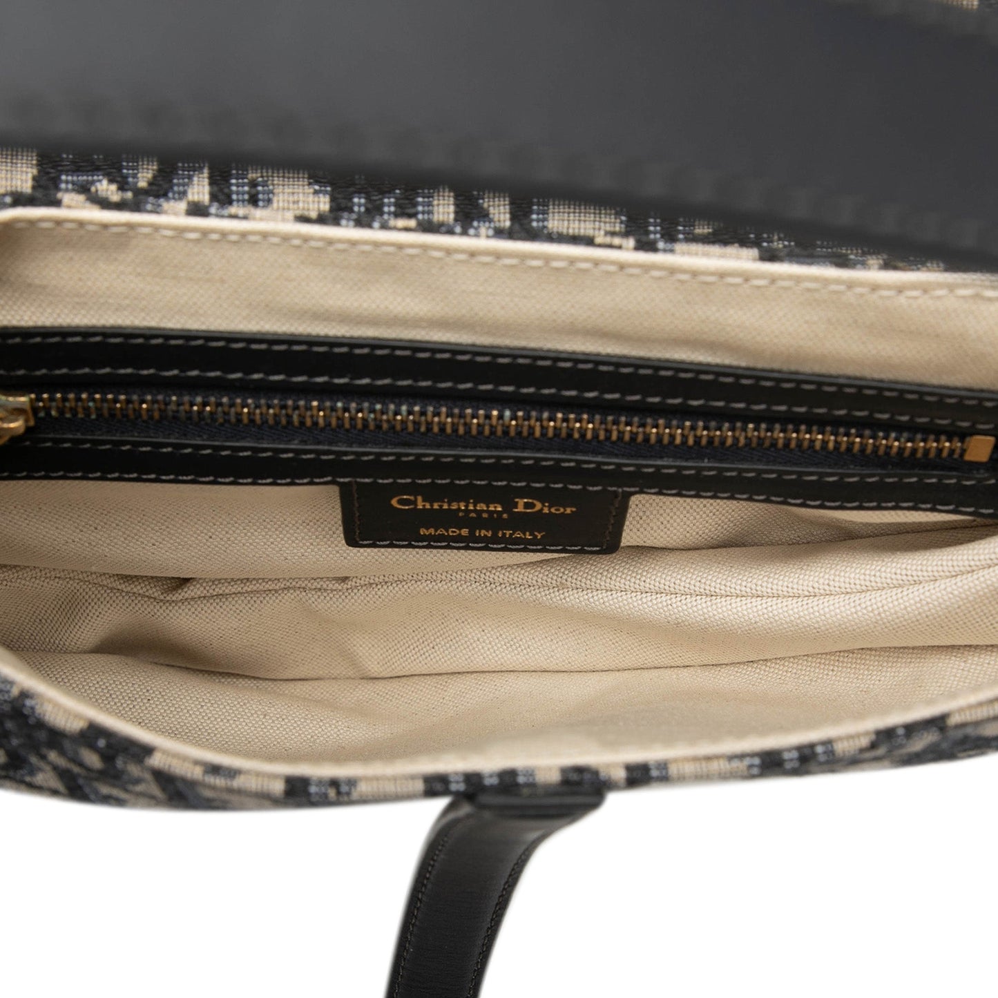 Dior Oblique Canvas Saddle Bag