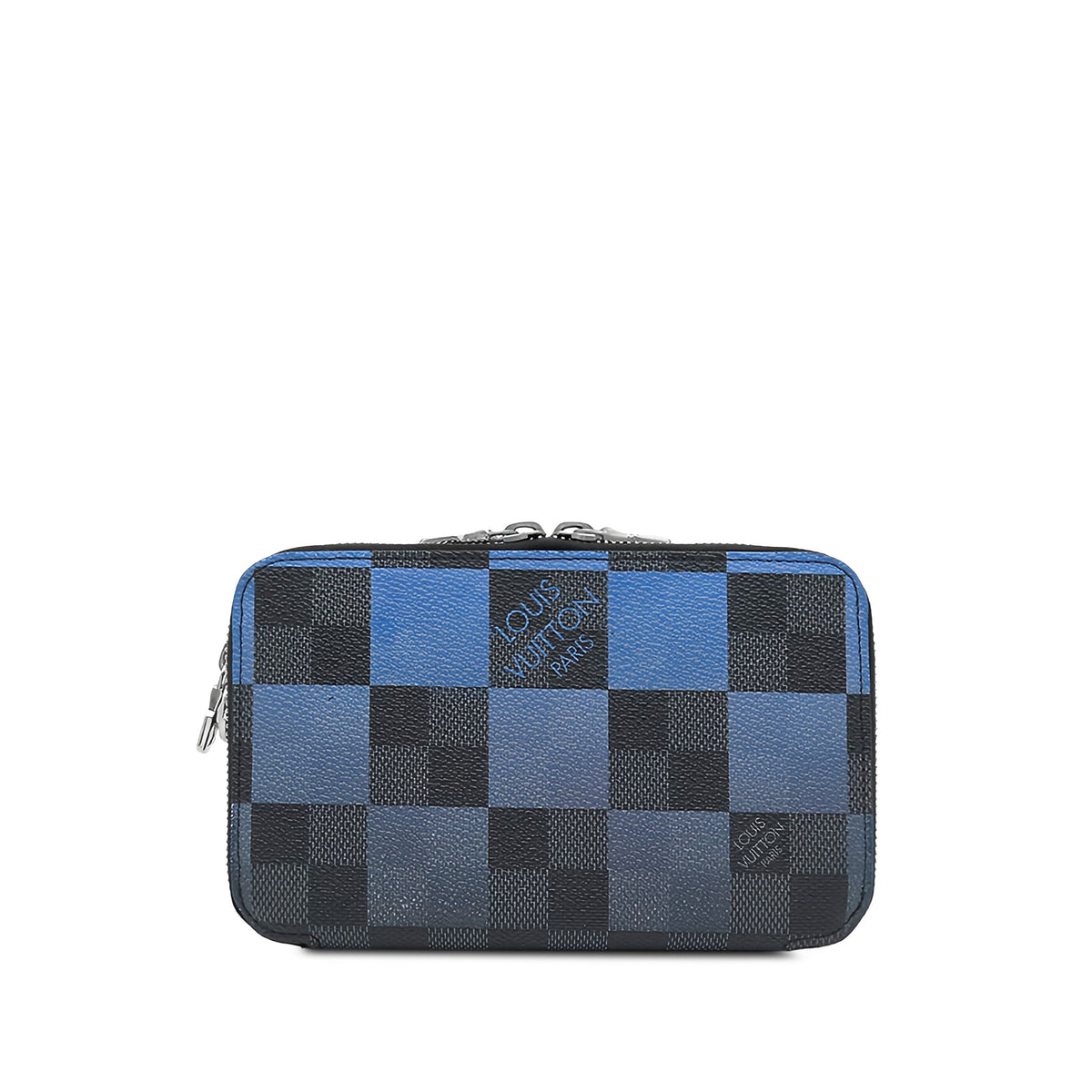 Louis Vuitton Damier Graphite Giant Alpha Wearable Wallet — Blue