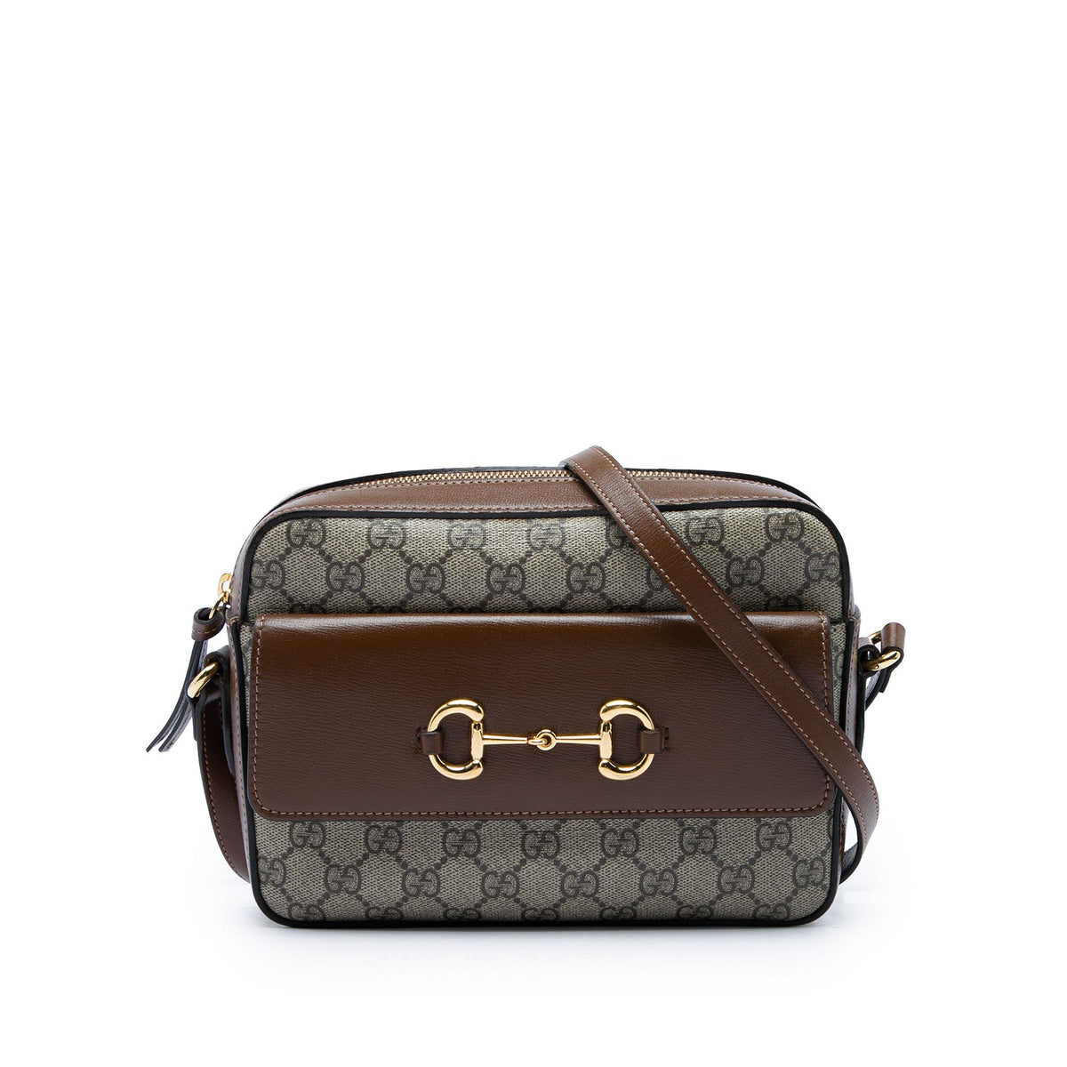 Gucci Small GG Supreme Horsebit 1955 Crossbody