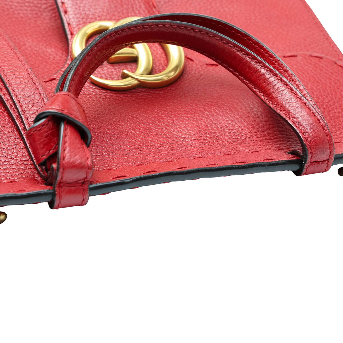 Gucci Small GG Marmont Calfskin Top Handle Satchel