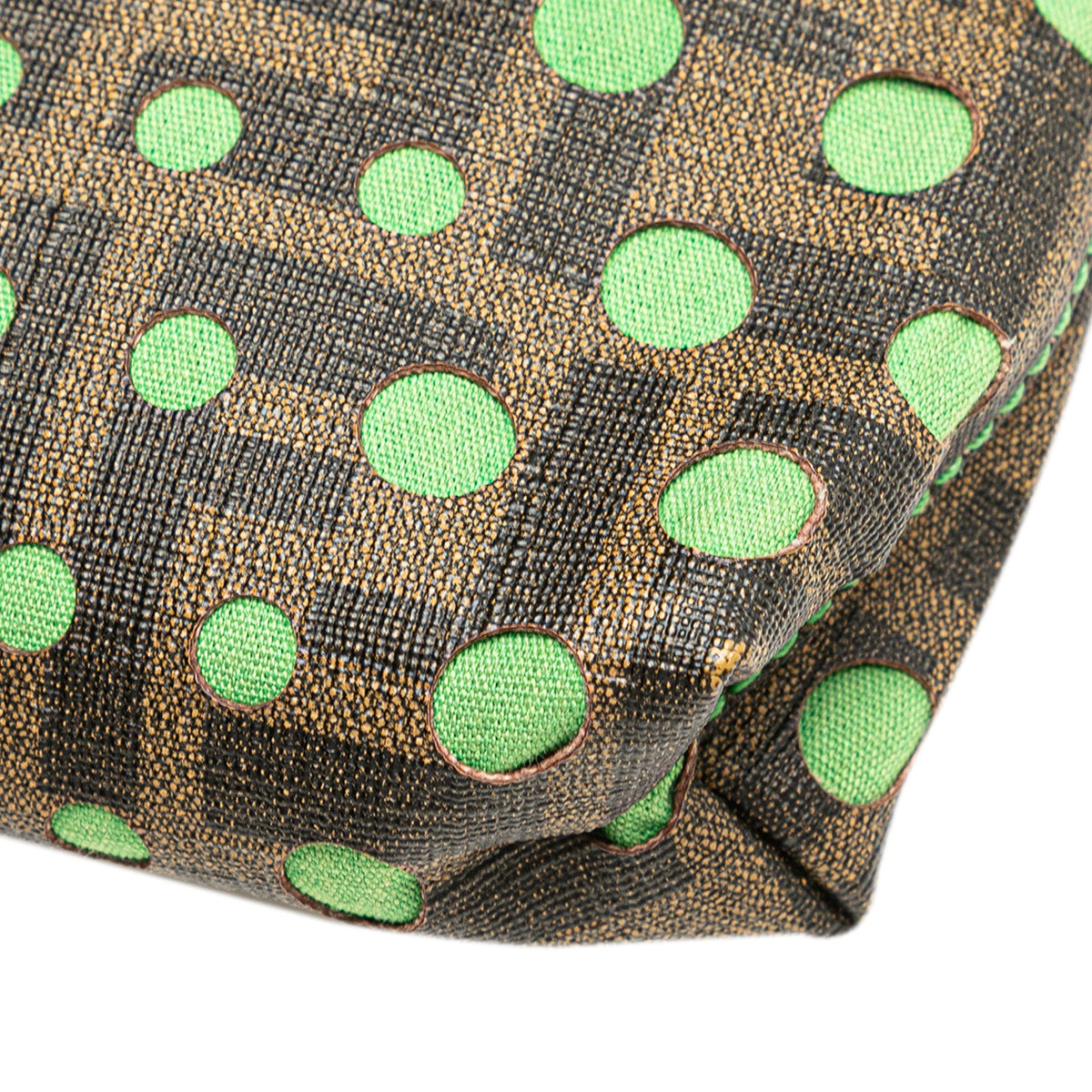 Fendi Zucca Spalmati Dots Chain Pochette