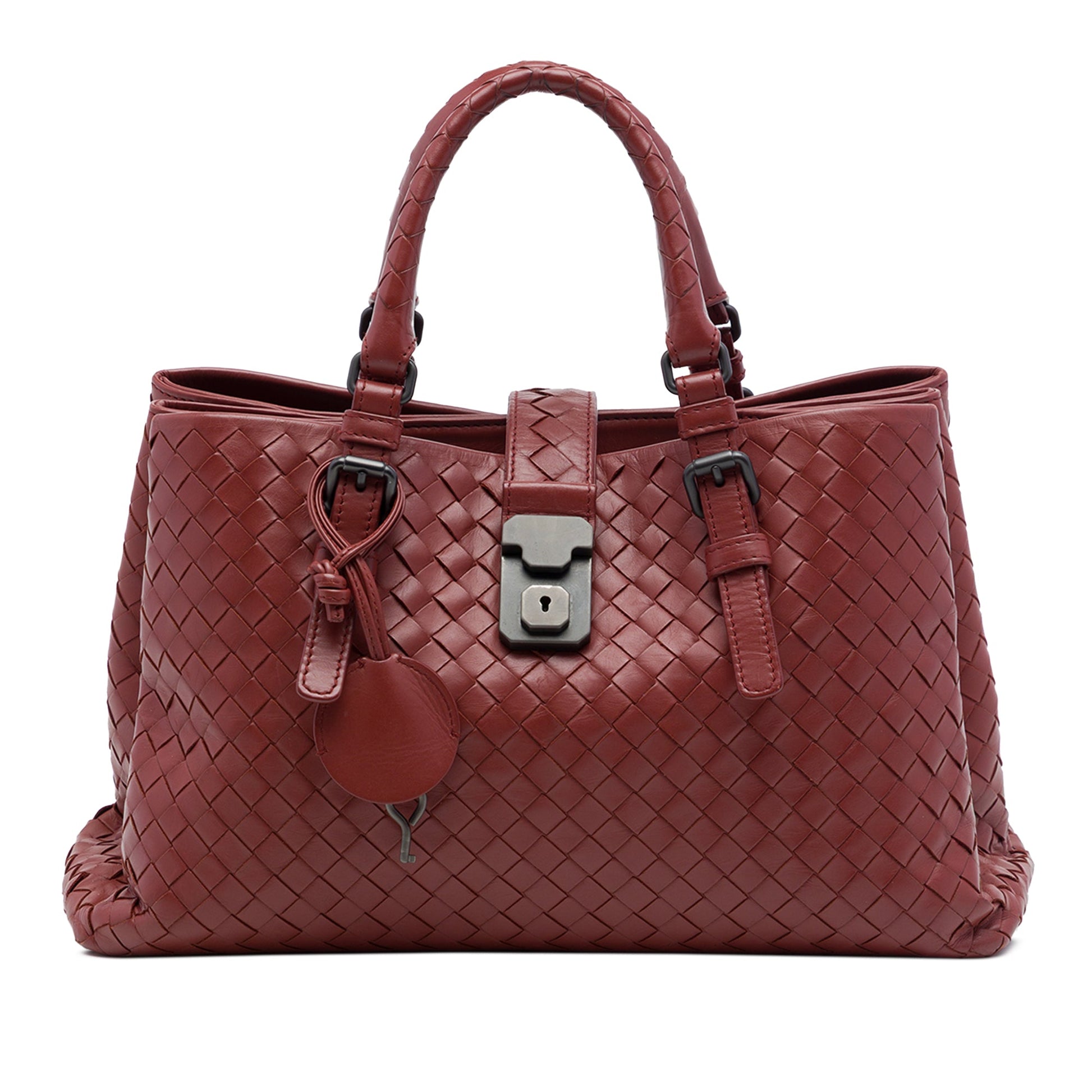 Bottega Veneta Small Nappa Intrecciato Roma Satchel
