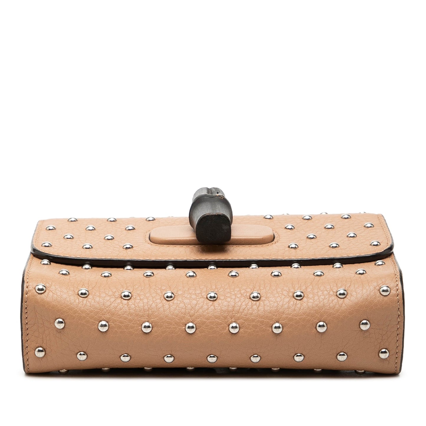 Gucci Small Calfskin Studded Miss Bamboo Crossbody