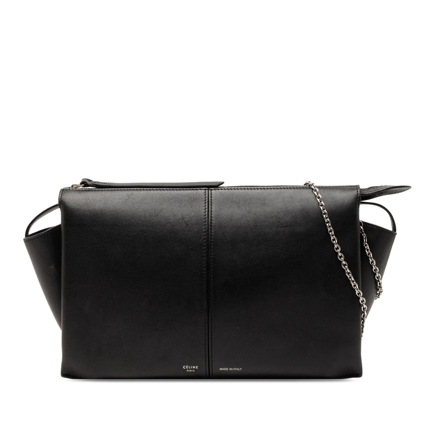 Celine Trifold Leather Clutch On Chain