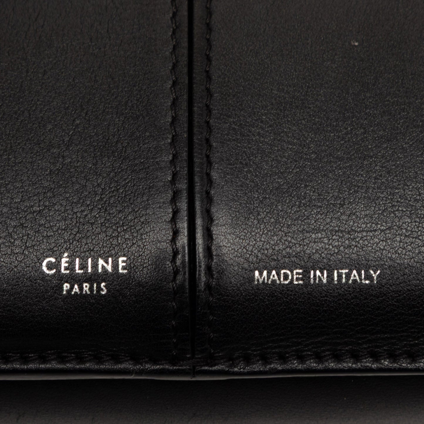Celine Trifold Leather Clutch On Chain