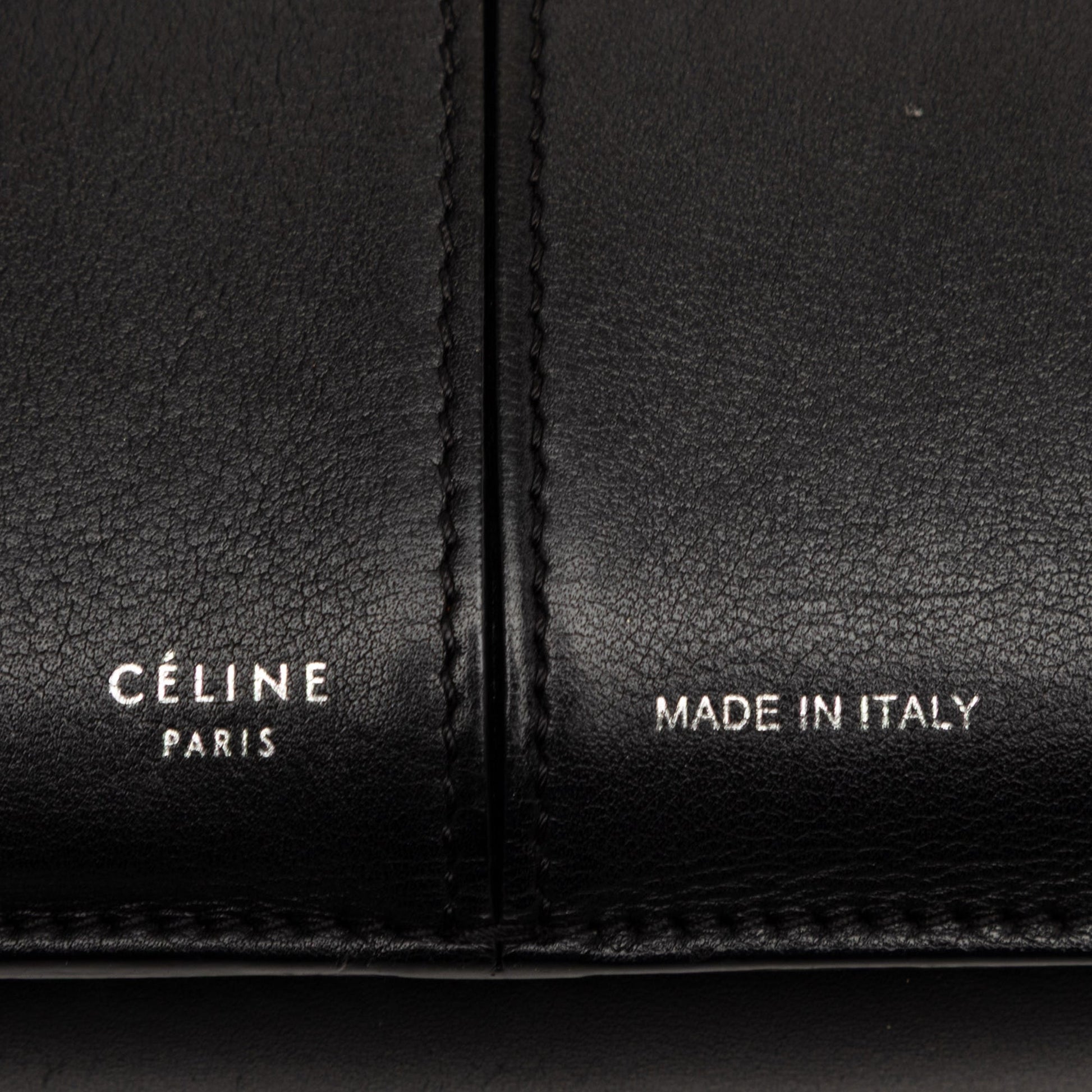 Celine Trifold Leather Clutch On Chain