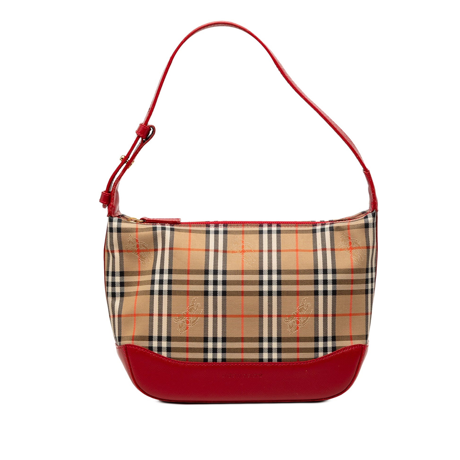Burberry Haymarket Check Canvas Shoulder Bag