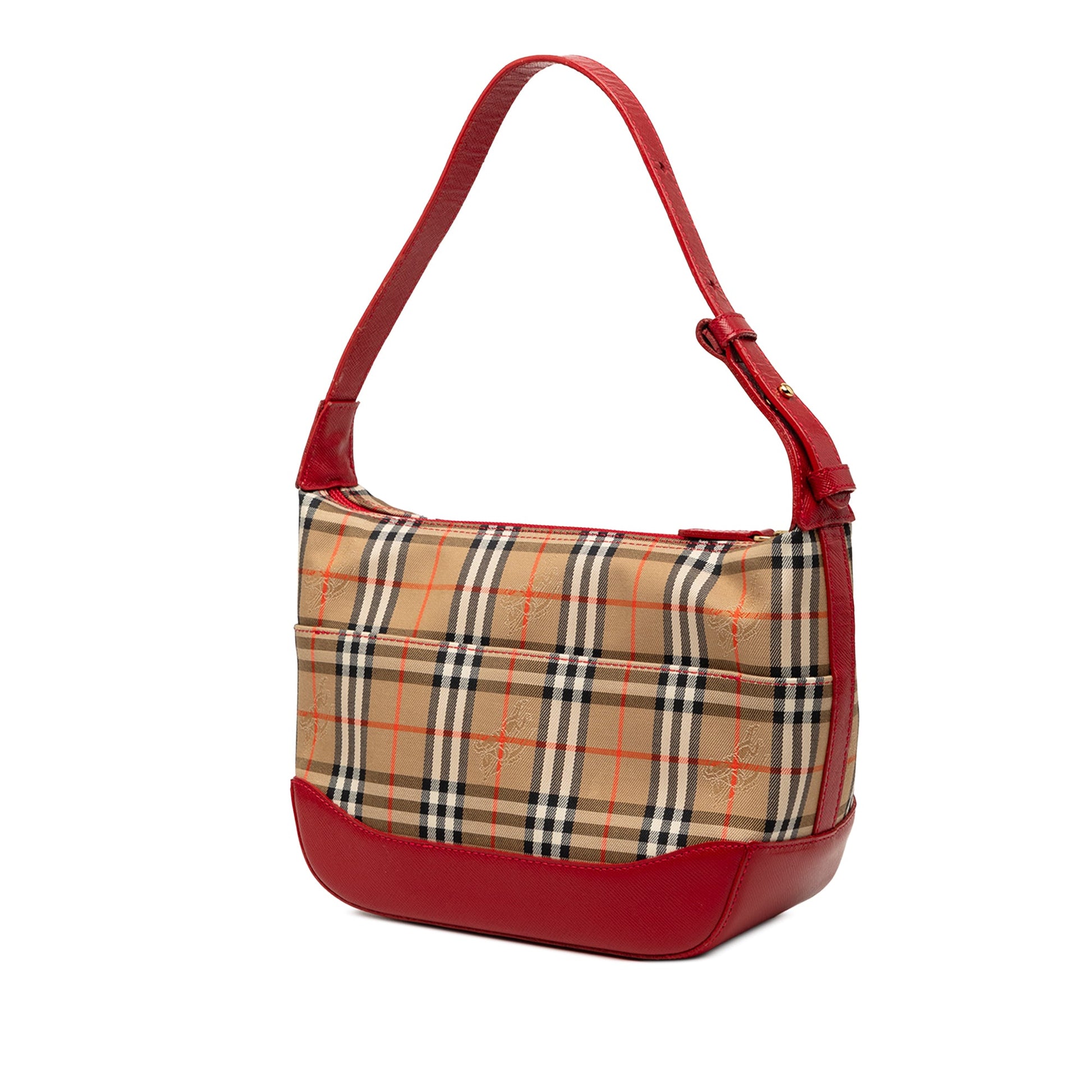 Burberry Haymarket Check Canvas Shoulder Bag