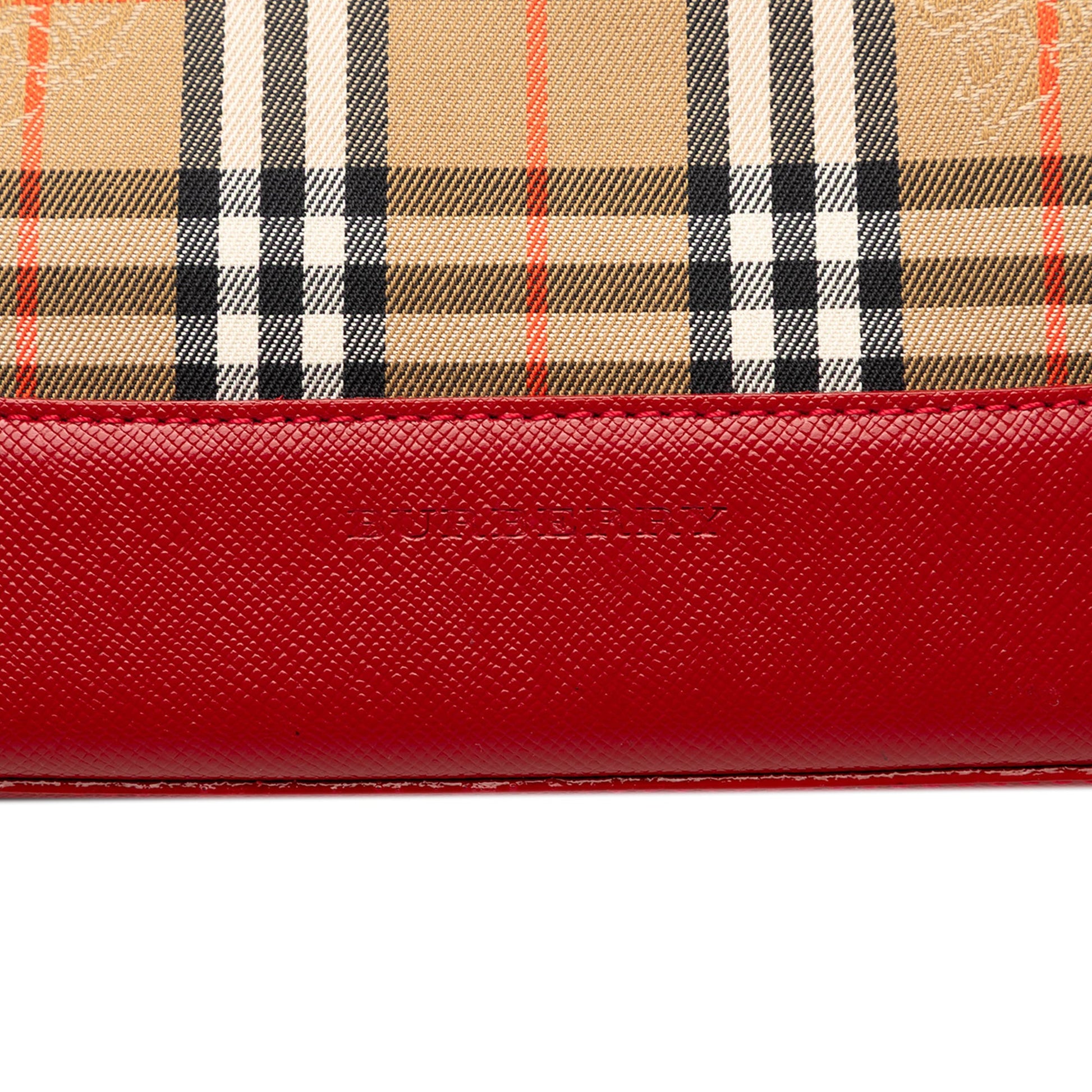 Burberry Haymarket Check Canvas Shoulder Bag