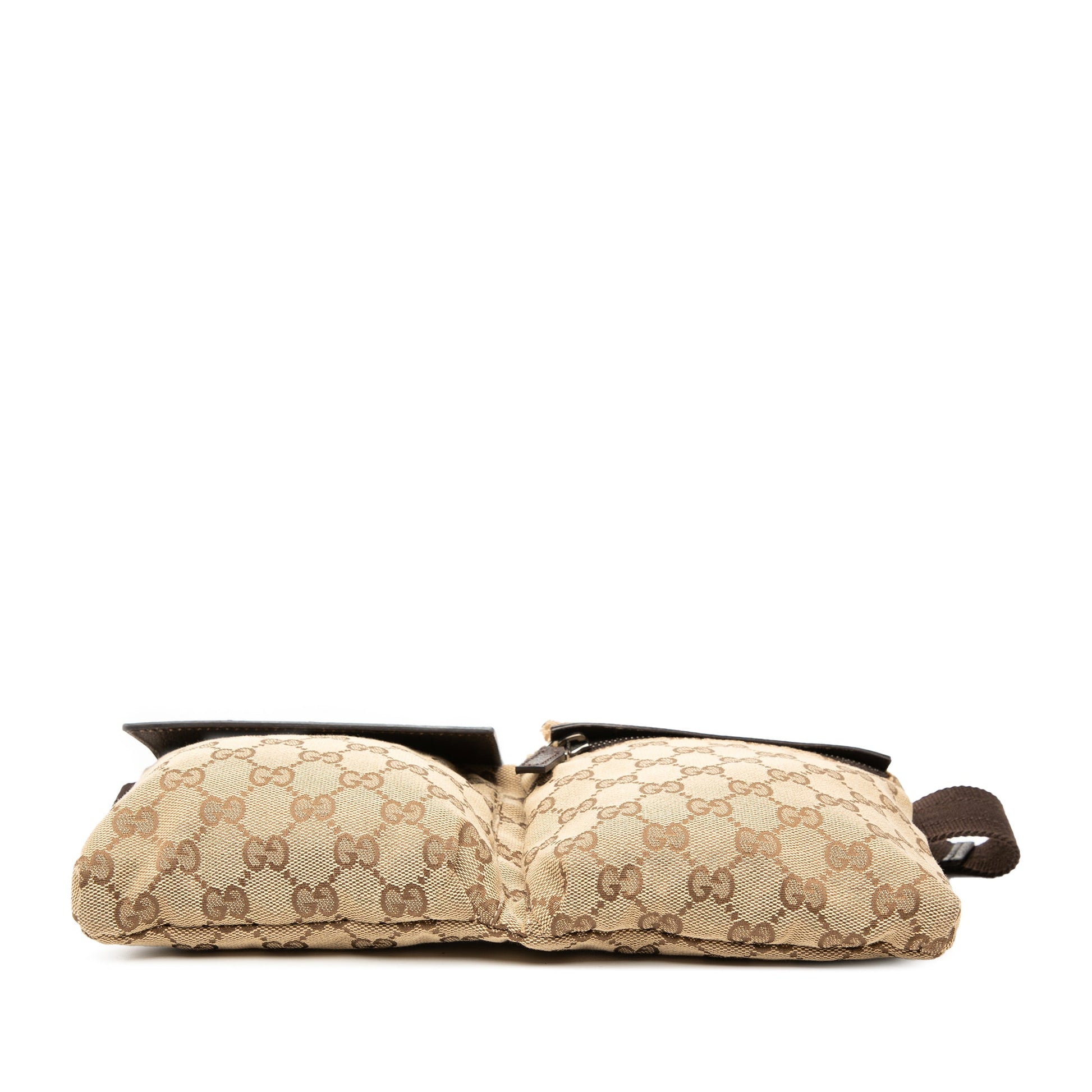 Gucci GG Canvas Double Pocket Belt Bag