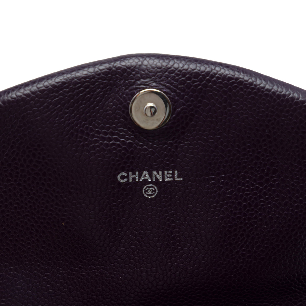 Chanel CC Caviar Half Moon Wallet on Chain